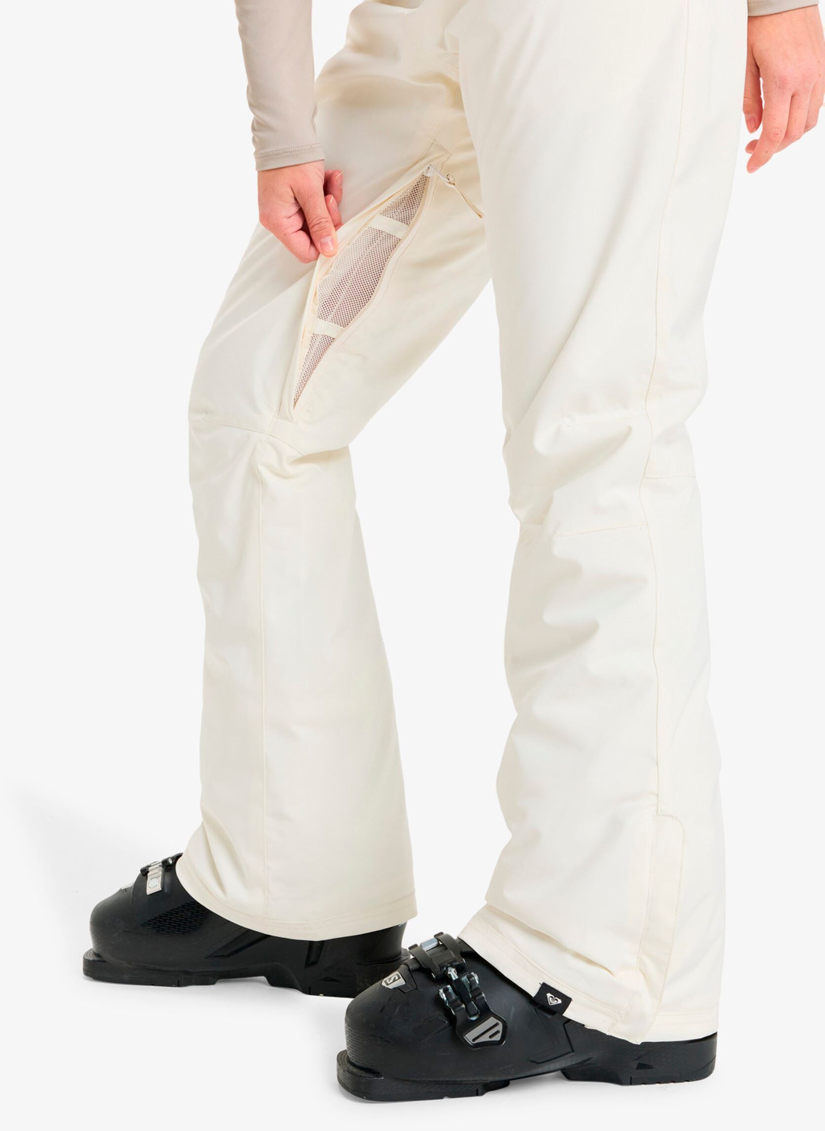 Weite Hosen Backyard Pt damen weiß Roxy Weite Hosen Backyard Pt damen weiß WHISPER WHITE