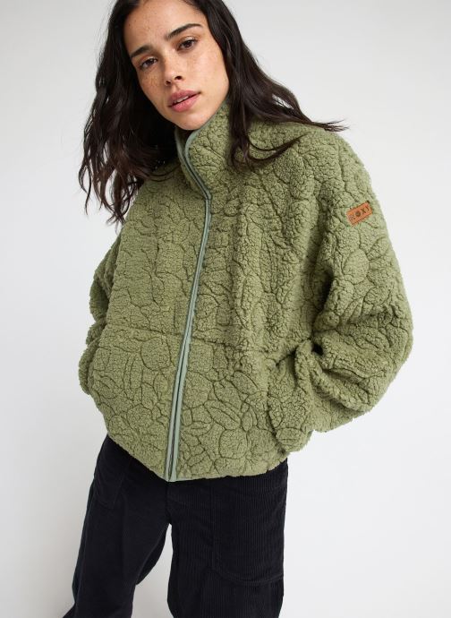 Roxy Fleece-Jacken Blurry Cloud damen grün