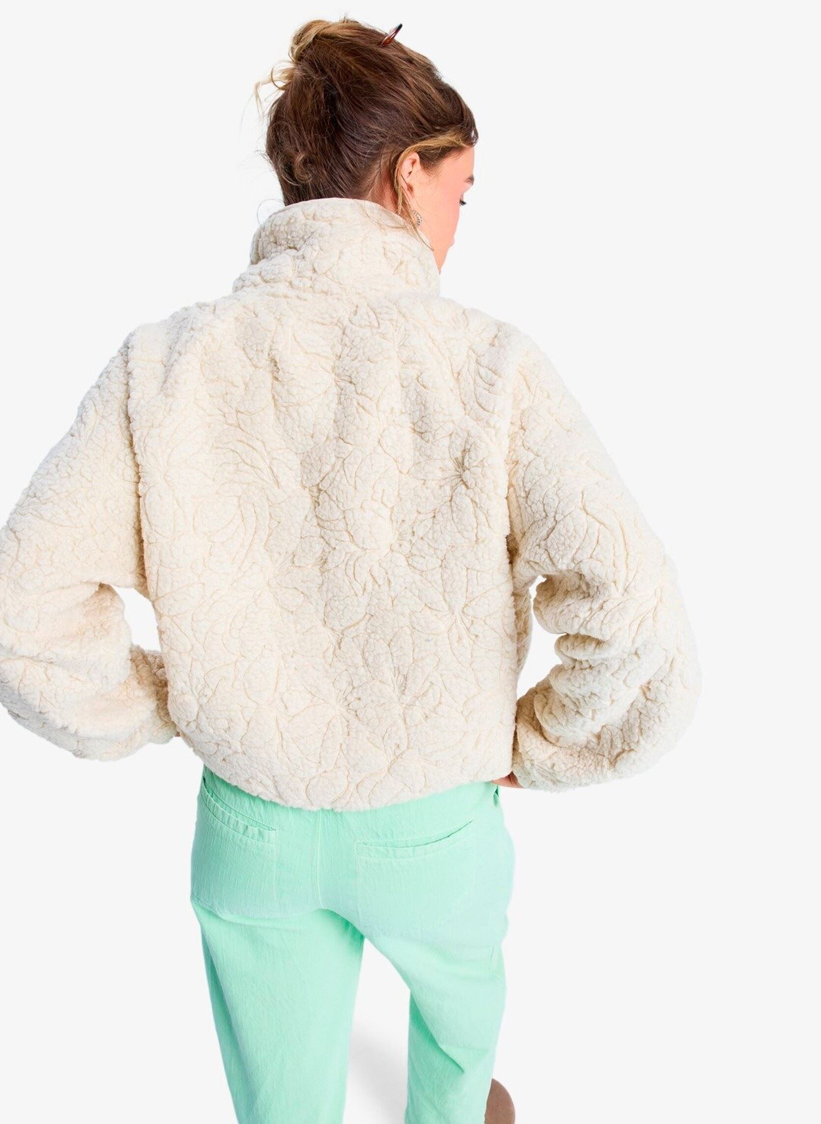 Pulls polaire Blurry Cloud femme blanc Roxy Pulls polaire Blurry Cloud femme blanc PARCHMENT