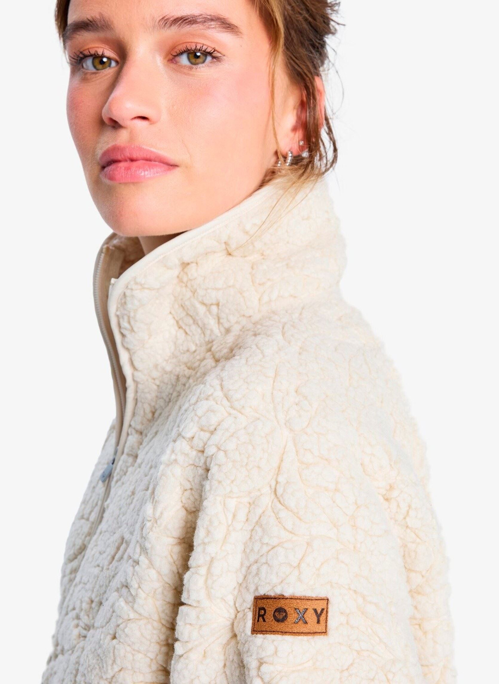 Pulls polaire Blurry Cloud femme blanc Roxy Pulls polaire Blurry Cloud femme blanc PARCHMENT