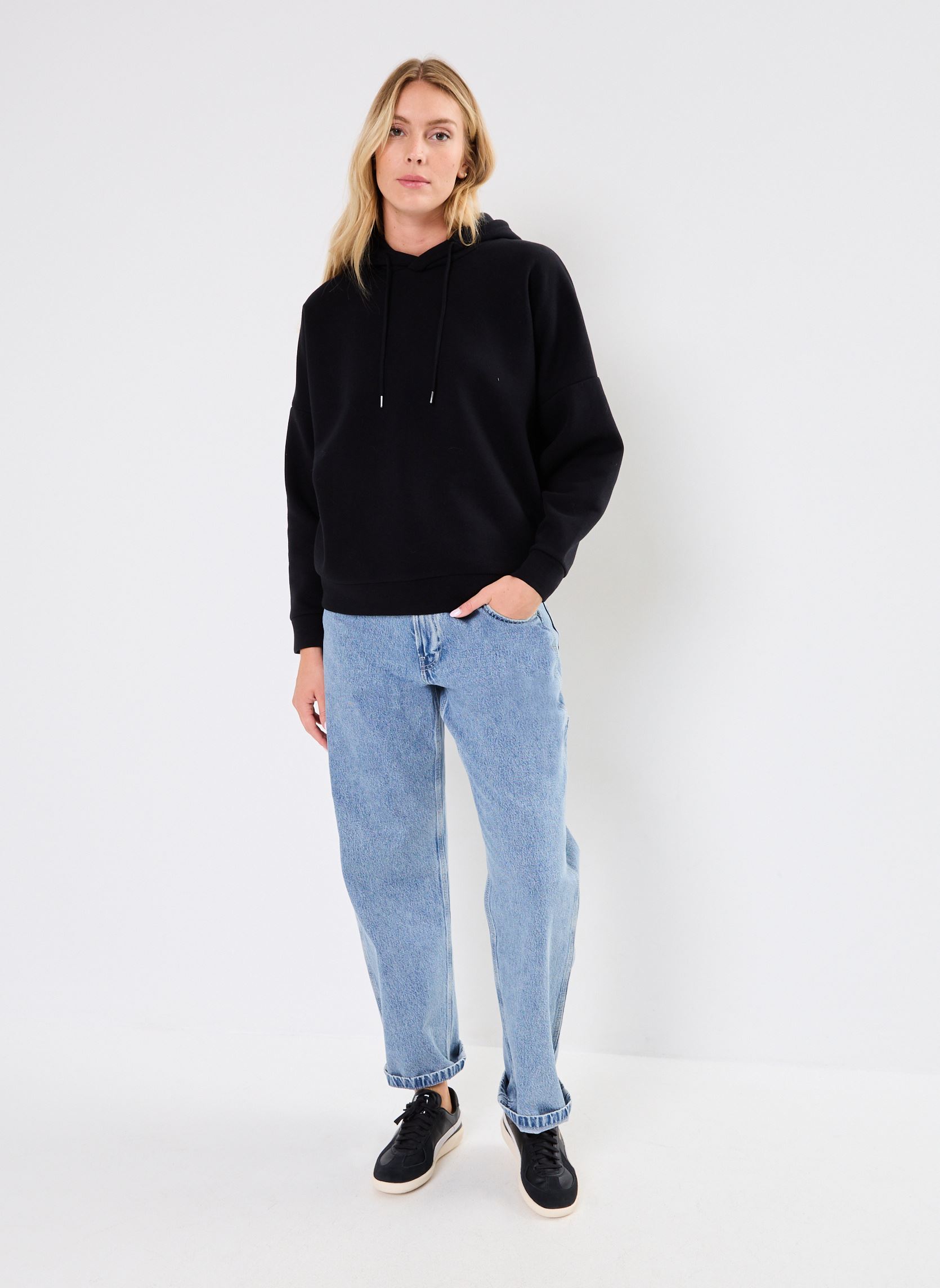 Sweats à capuche NMALDEN L/S LOOSE HOODIE JRS NOOS femme noir Noisy May Sweats à capuche NMALDEN L/S LOOSE HOODIE JRS NOOS femme noir BLACK