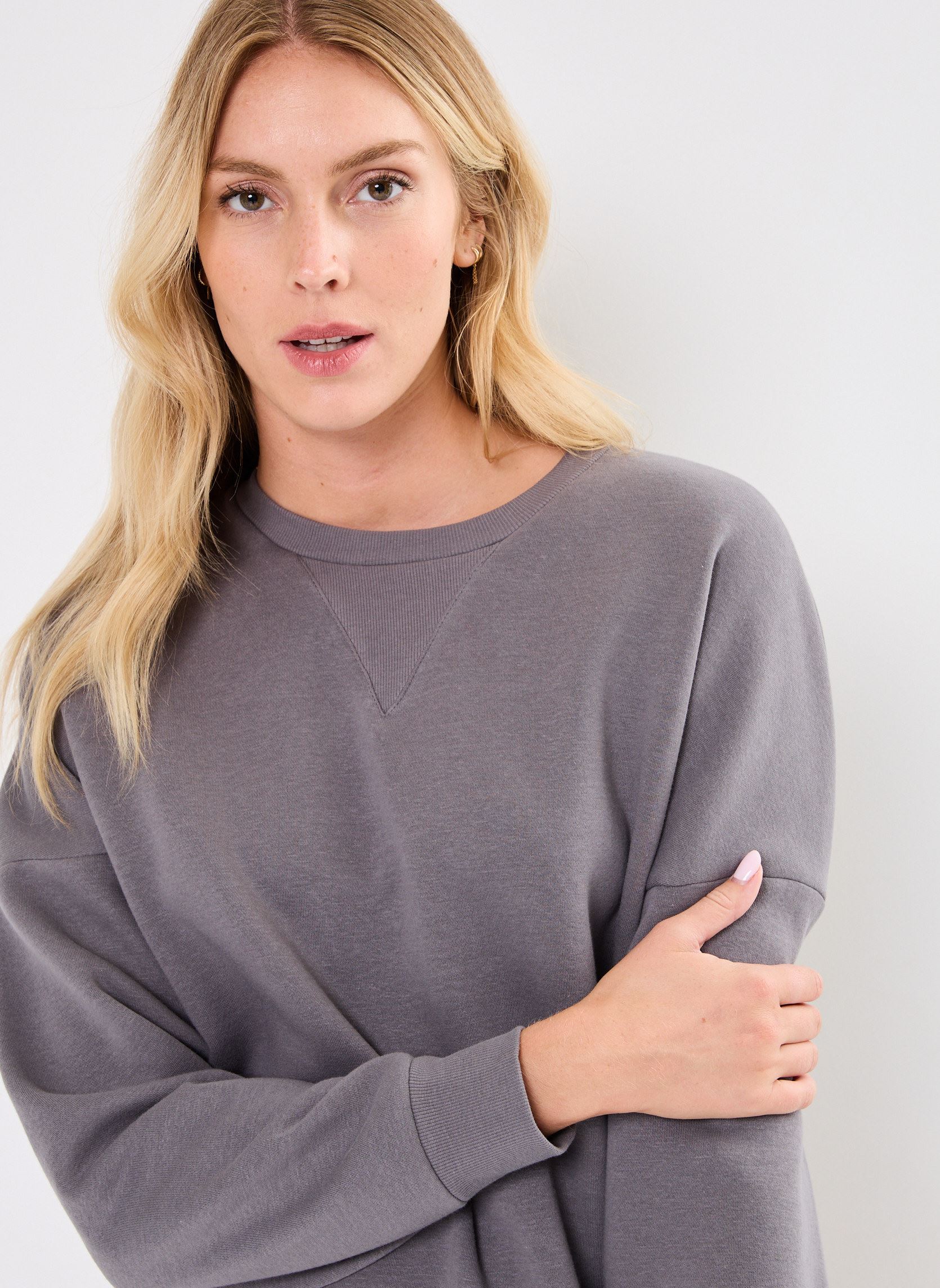 Robes NMALDEN L/S SHORT SWEAT DRESS JRS NOOS femme gris Noisy May Robes NMALDEN L/S SHORT SWEAT DRESS JRS NOOS femme gris Charcoal Gray
