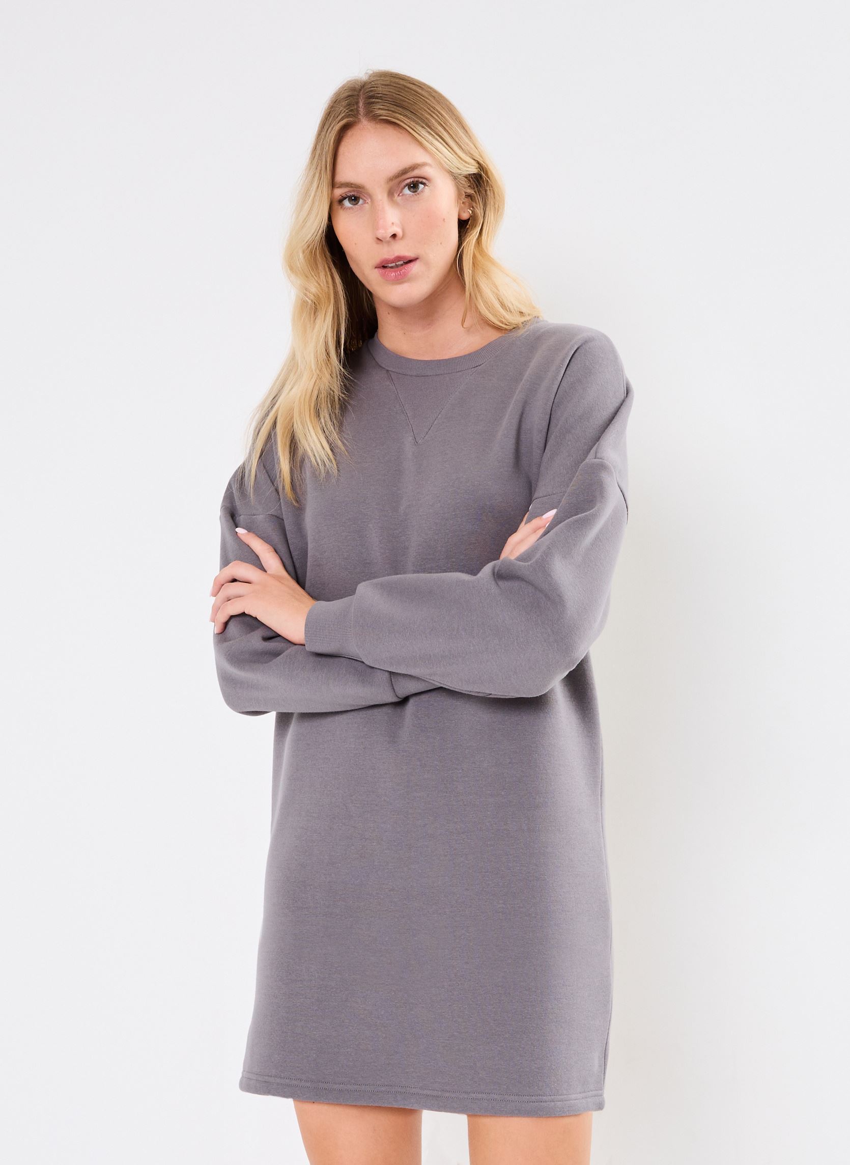 Robes NMALDEN L/S SHORT SWEAT DRESS JRS NOOS femme gris Noisy May Robes NMALDEN L/S SHORT SWEAT DRESS JRS NOOS femme gris Charcoal Gray