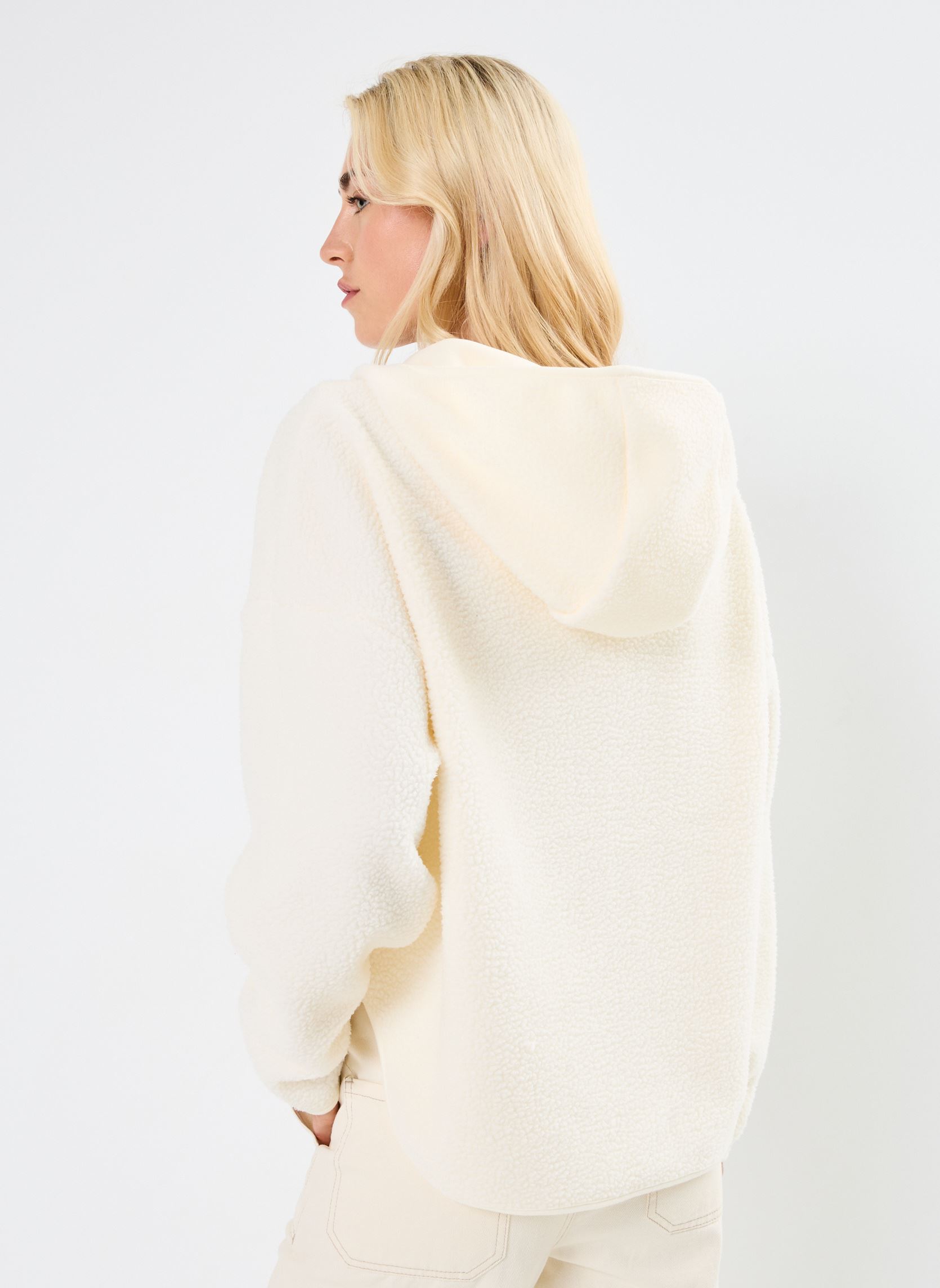 Sweats zippés NMCOZY L/S HALFWAY ZIP SWEATER JRS NOOS femme beige Noisy May Sweats zippés NMCOZY L/S HALFWAY ZIP SWEATER JRS NOOS femme beige Eggnog