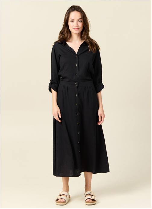 Bonobo Robes SHIRTIROLF femme noir