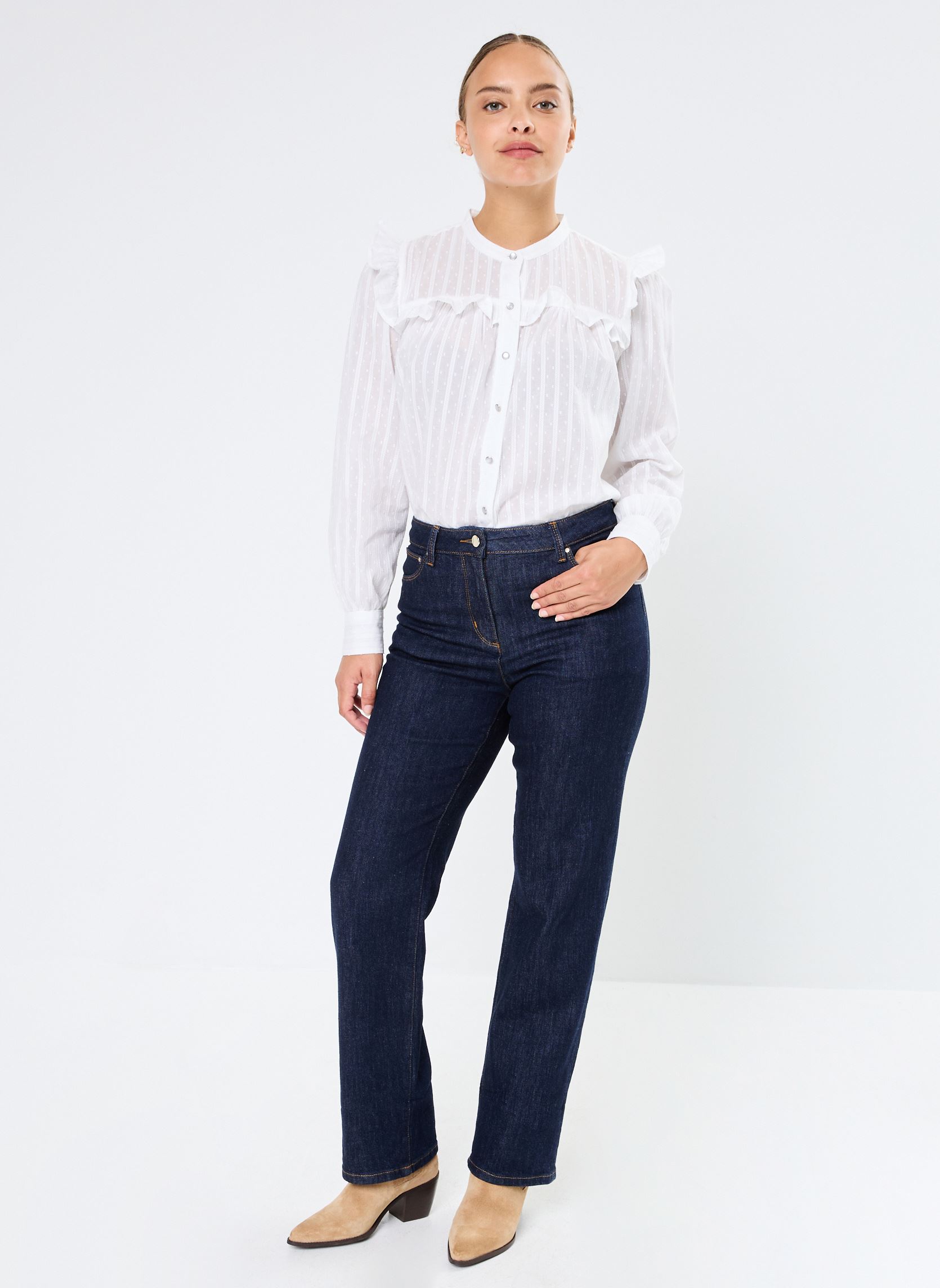Blouses manches longues Gianna Ls Blouse femme blanc Levi's Blouses manches longues Gianna Ls Blouse femme blanc BRIGHT WHITE
