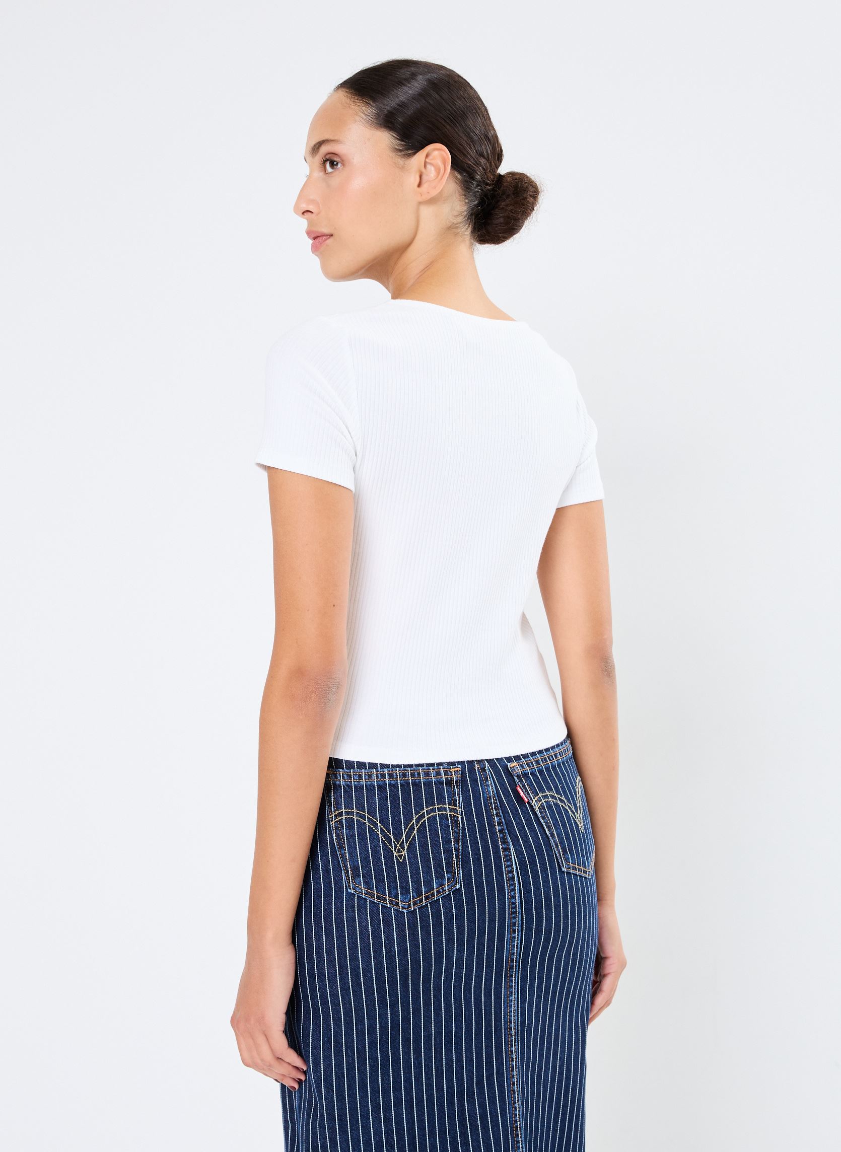 Tee-shirts manches courtes Muse Ss Tee femme blanc Levi's Tee-shirts manches courtes Muse Ss Tee femme blanc WHITE +