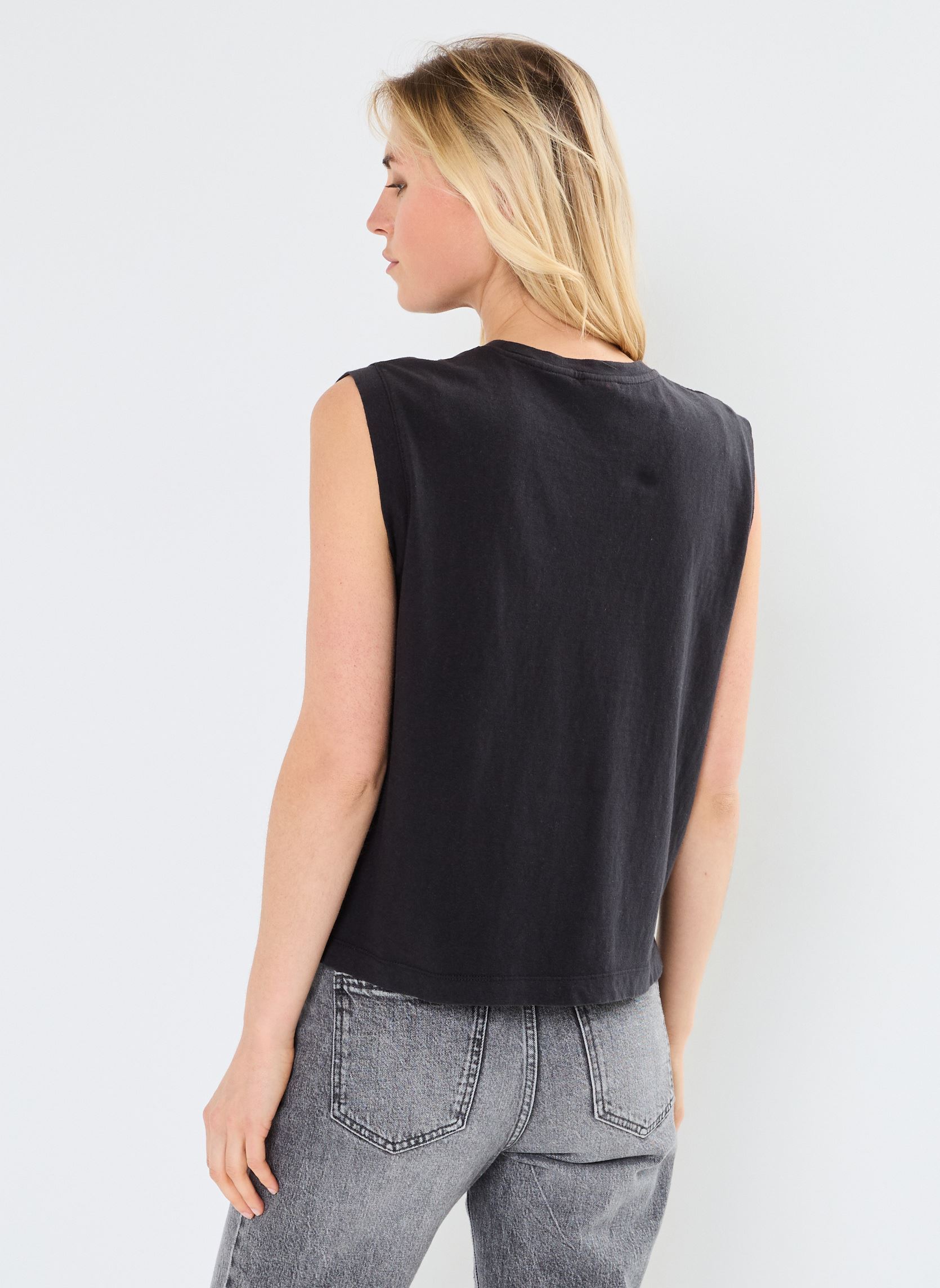 Débardeurs Boxy Tank femme noir Levi's Débardeurs Boxy Tank femme noir CAVIAR SLUB