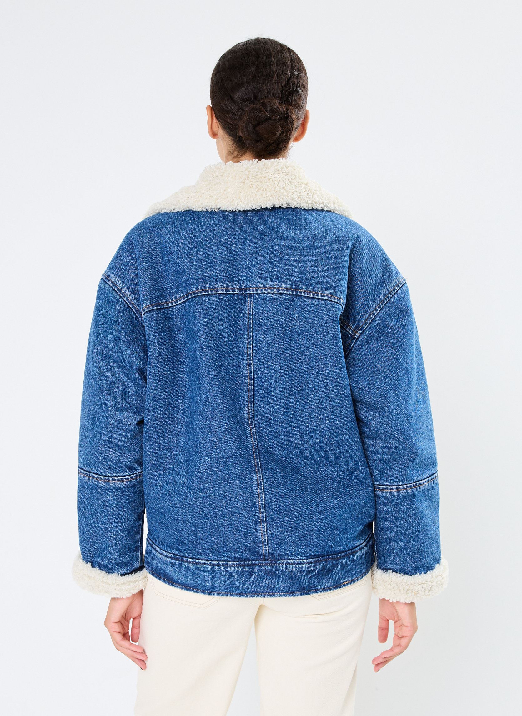 Vestes en jean Sherpa Flight Jacket femme bleu Levi's Vestes en jean Sherpa Flight Jacket femme bleu IN THE AIR
