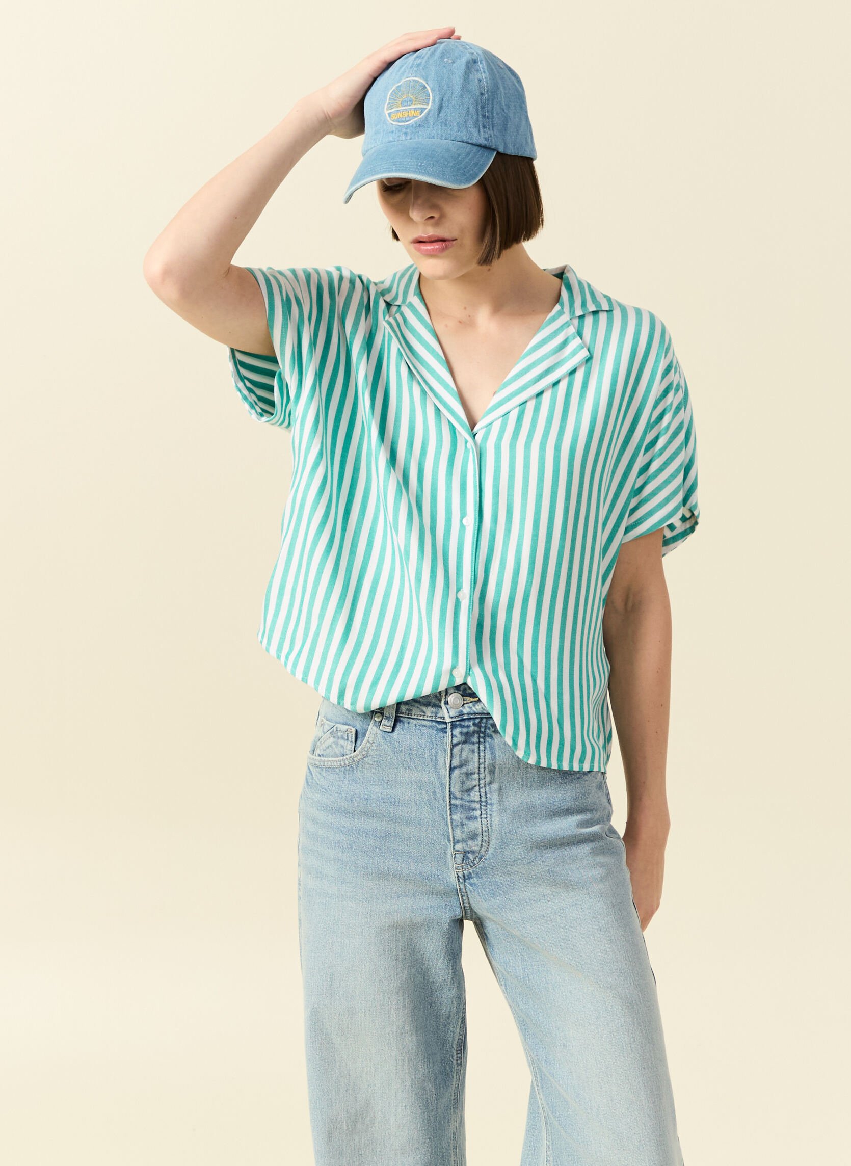Chemises RAYCOUCHEMF femme bleu Bonobo Chemises RAYCOUCHEMF femme bleu Turquoise