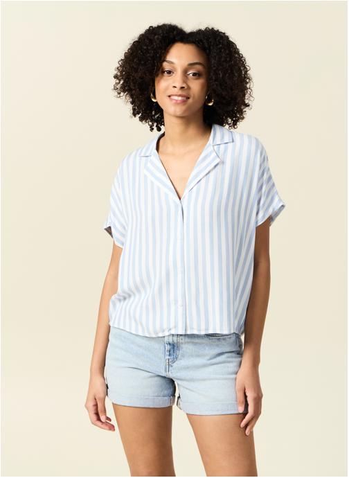 Bonobo Chemises RAYCOUCHEMF femme bleu