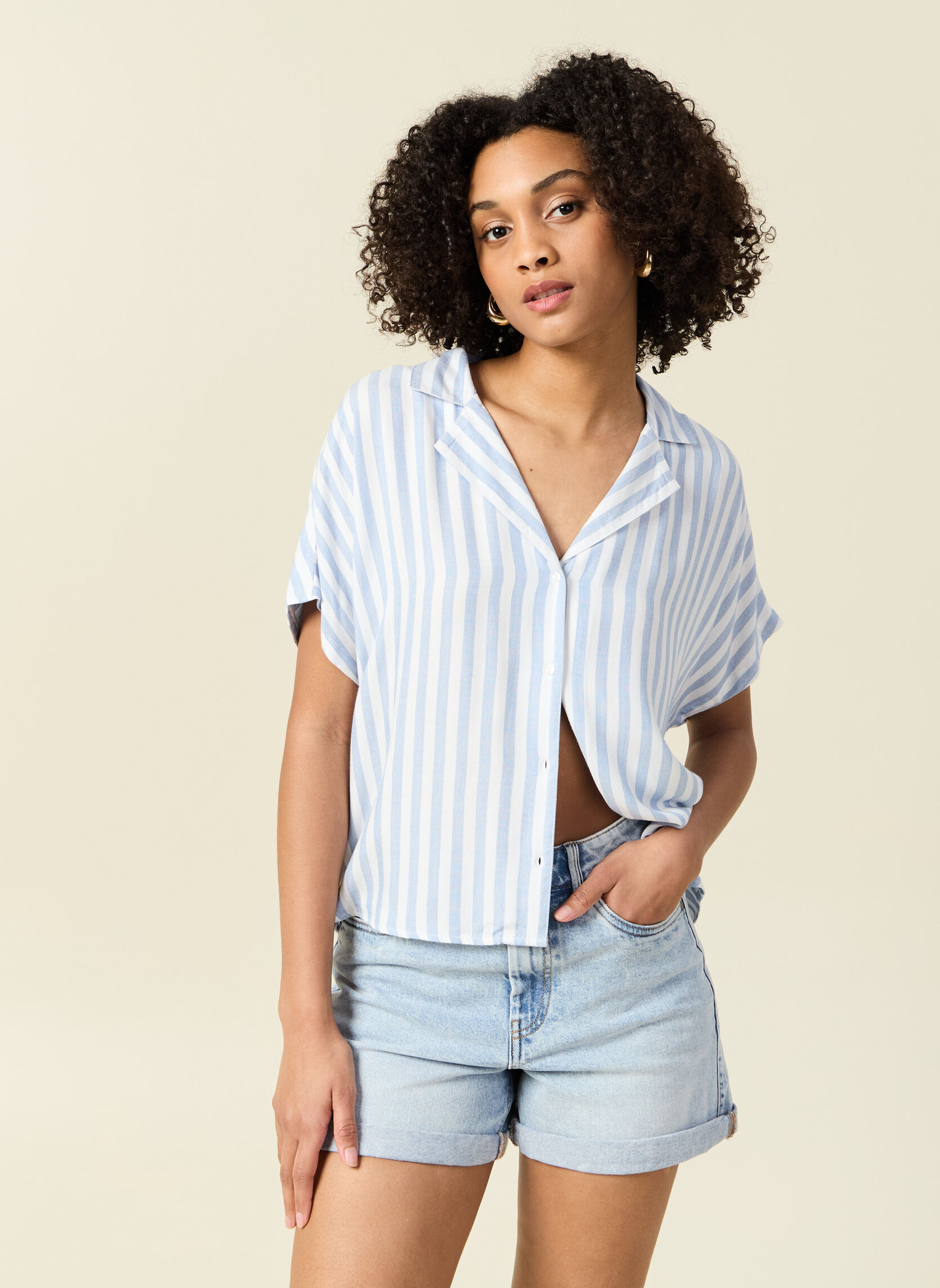 Chemises RAYCOUCHEMF femme bleu Bonobo Chemises RAYCOUCHEMF femme bleu Bleu ciel