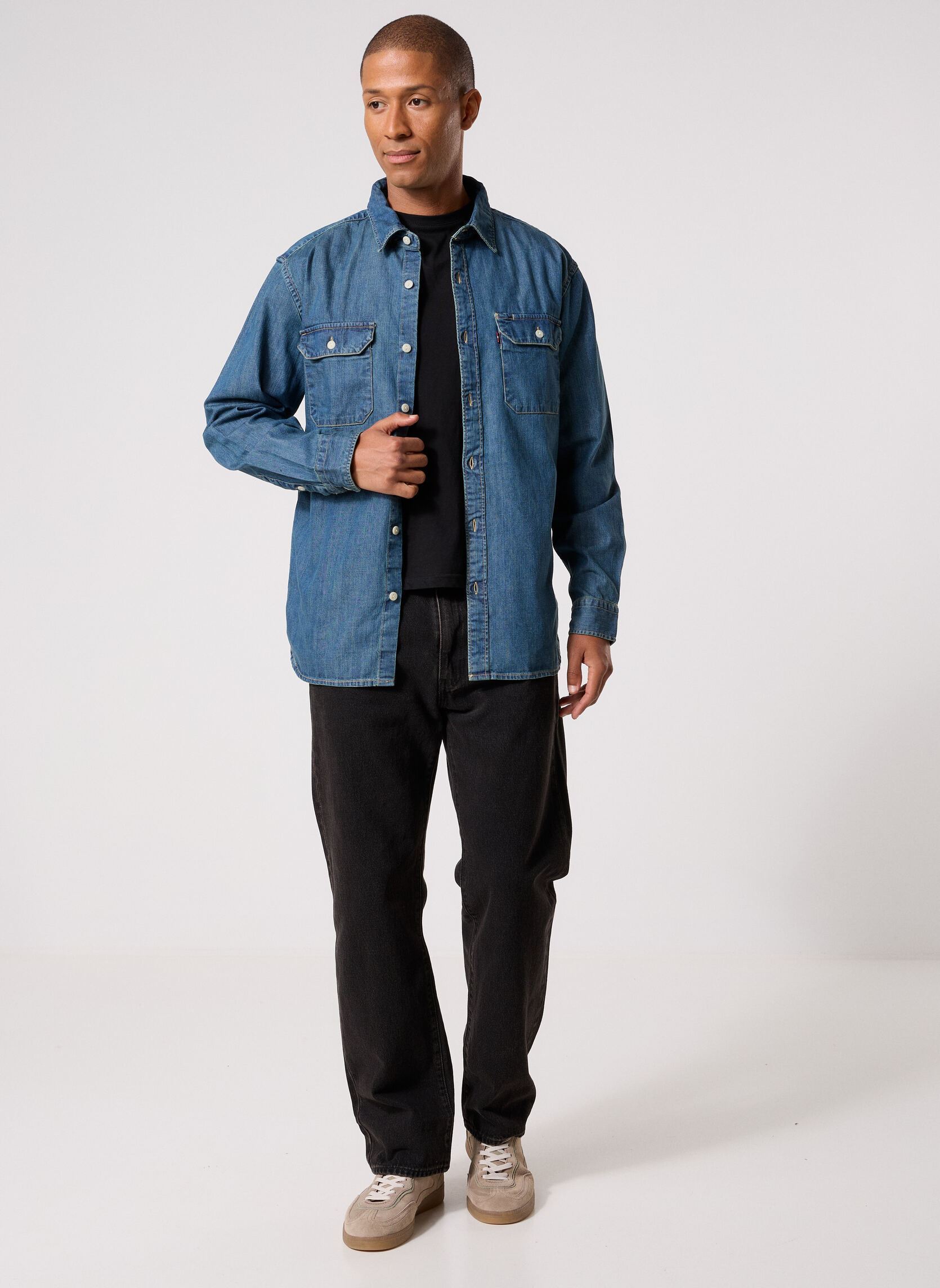 Jeans droit 555™ Relaxed Straight Dark homme noir Levi's Jeans droit 555™ Relaxed Straight Dark homme noir WELCOME TO THE RODEO