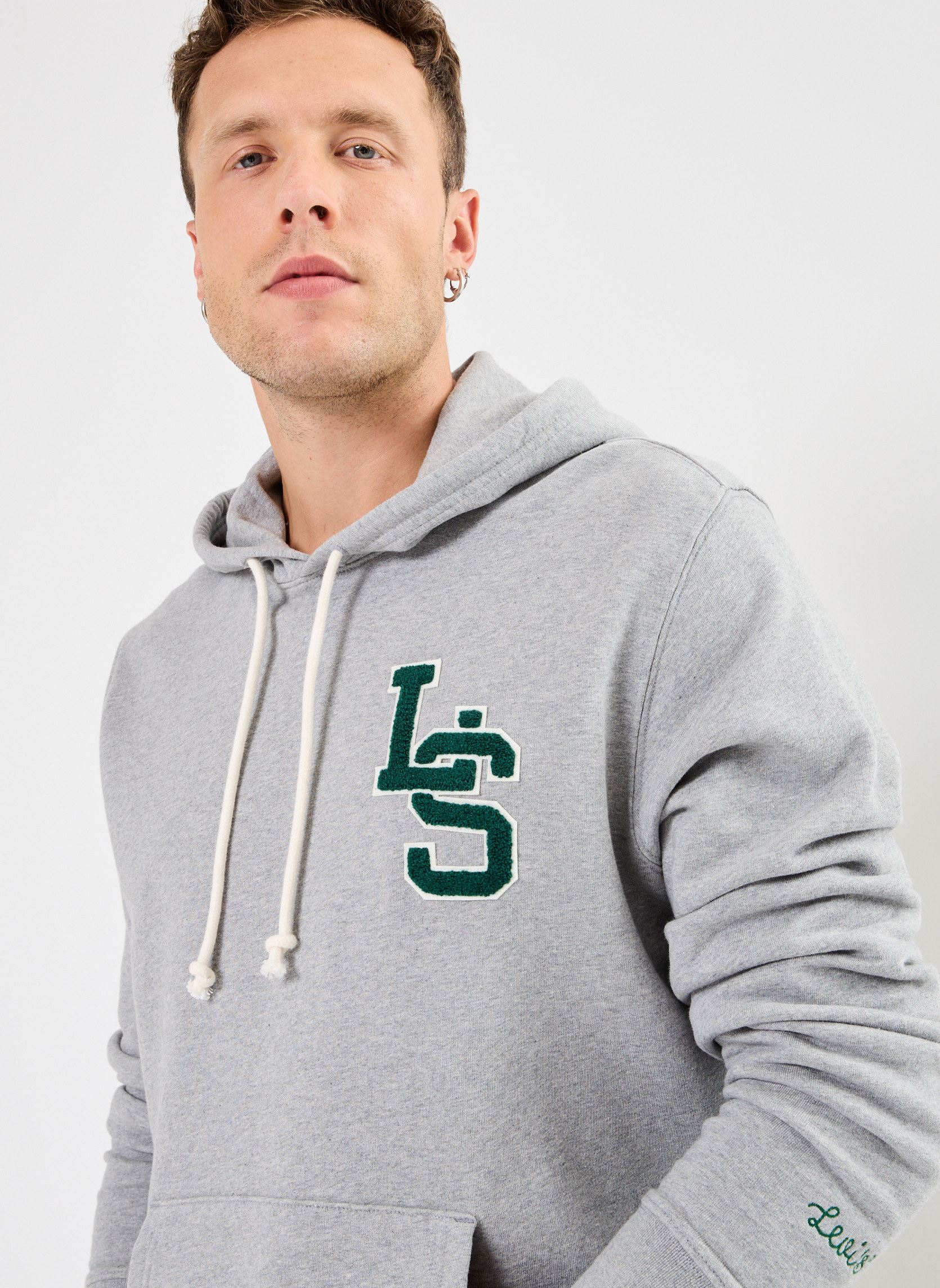Hoodies Standard Graphic Hoodie heren grijs Levi's Hoodies Standard Graphic Hoodie heren grijs LS LETTERMAN HOODIE