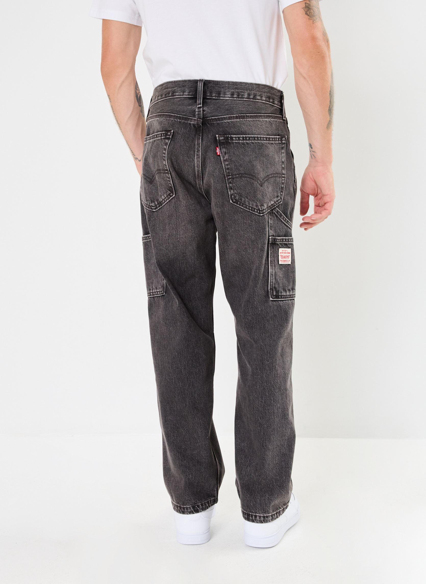 Pantalons chino 568 Loose Strt Carpenter homme noir Levi's Pantalons chino 568 Loose Strt Carpenter homme noir GOING BACKWARDS