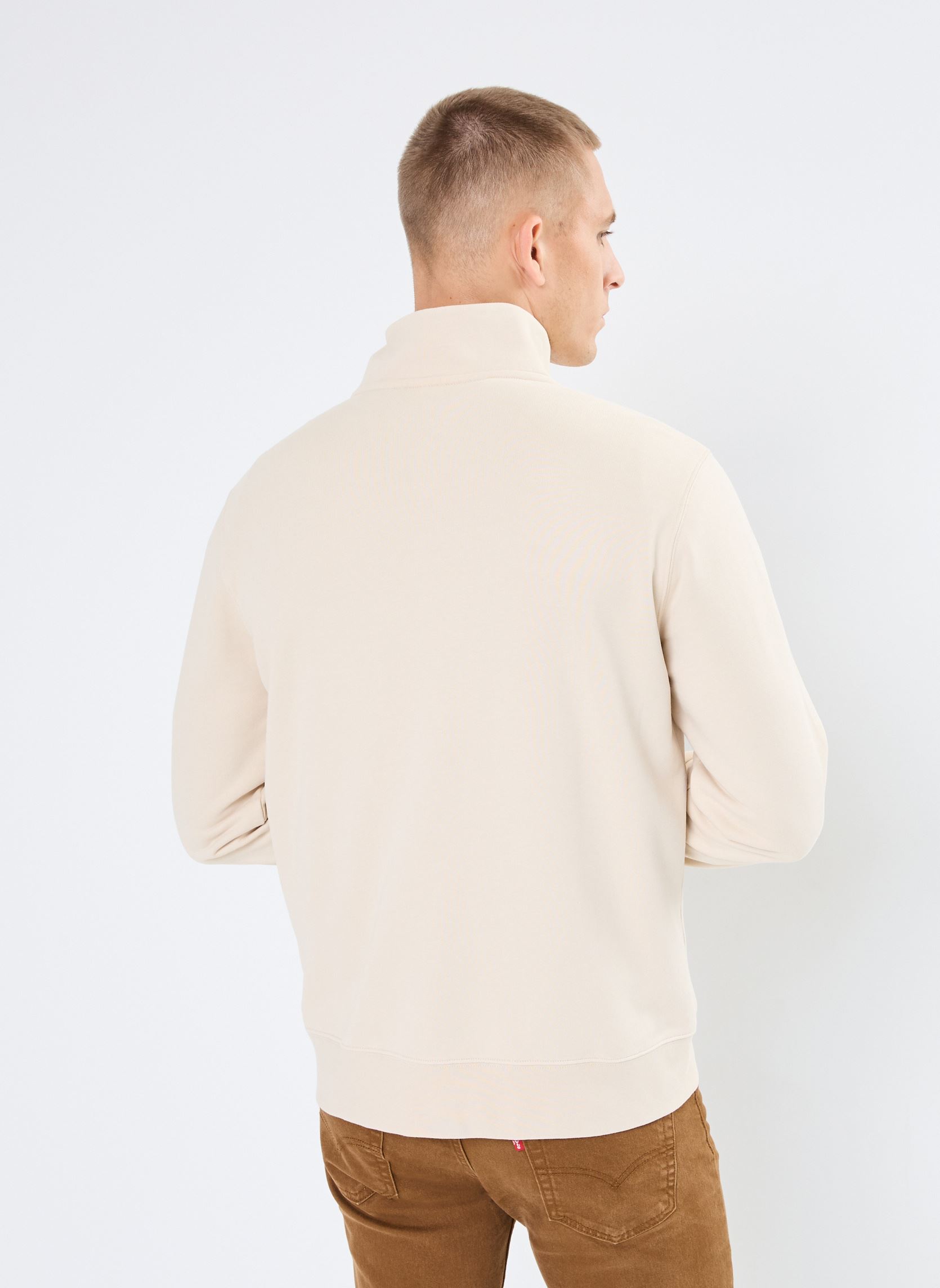 Sweatshirts Original Hm 1/4 Zip herren beige Levi's Sweatshirts Original Hm 1/4 Zip herren beige FOG
