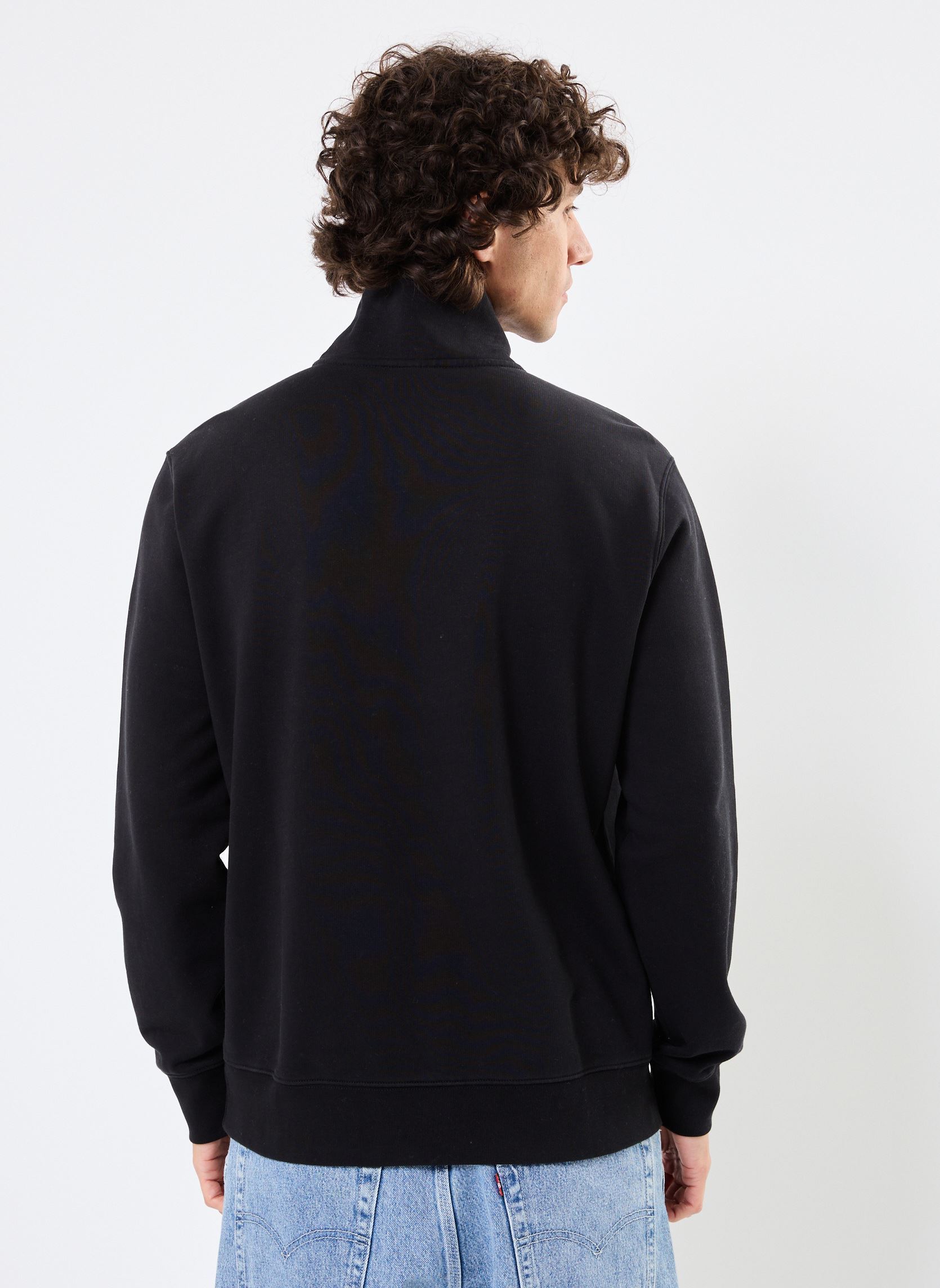 Sweats Original Hm 1/4 Zip homme noir Levi's Sweats Original Hm 1/4 Zip homme noir MINERAL BLACK