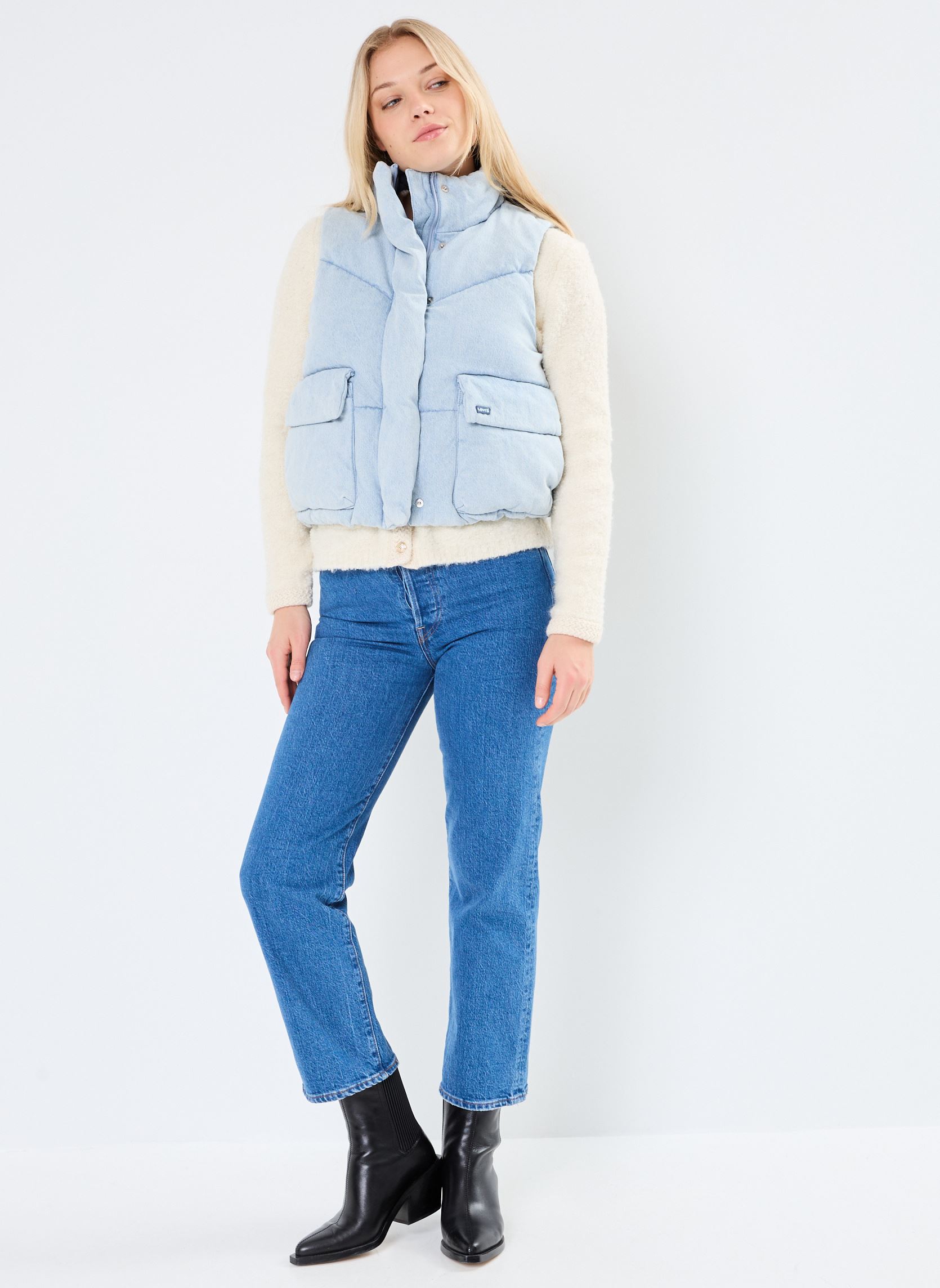 Doudounes Western Bubble Vest femme bleu Levi's Doudounes Western Bubble Vest femme bleu CELEBRATE THE MOMENT