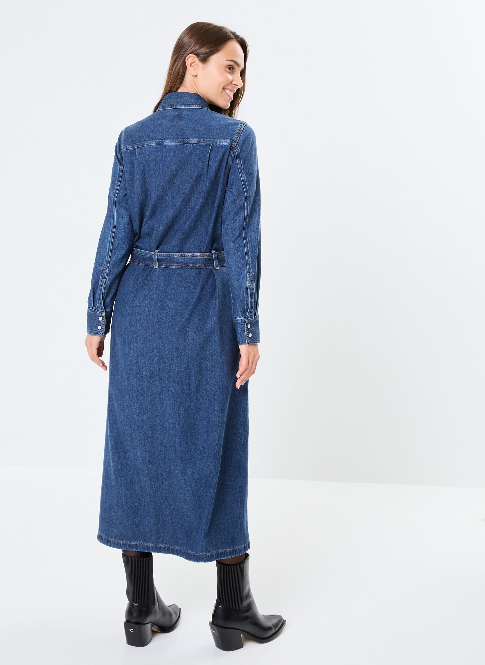 Kleider Quinney Denim Dress damen blau Levi's Kleider Quinney Denim Dress damen blau GOLD DUST WEST