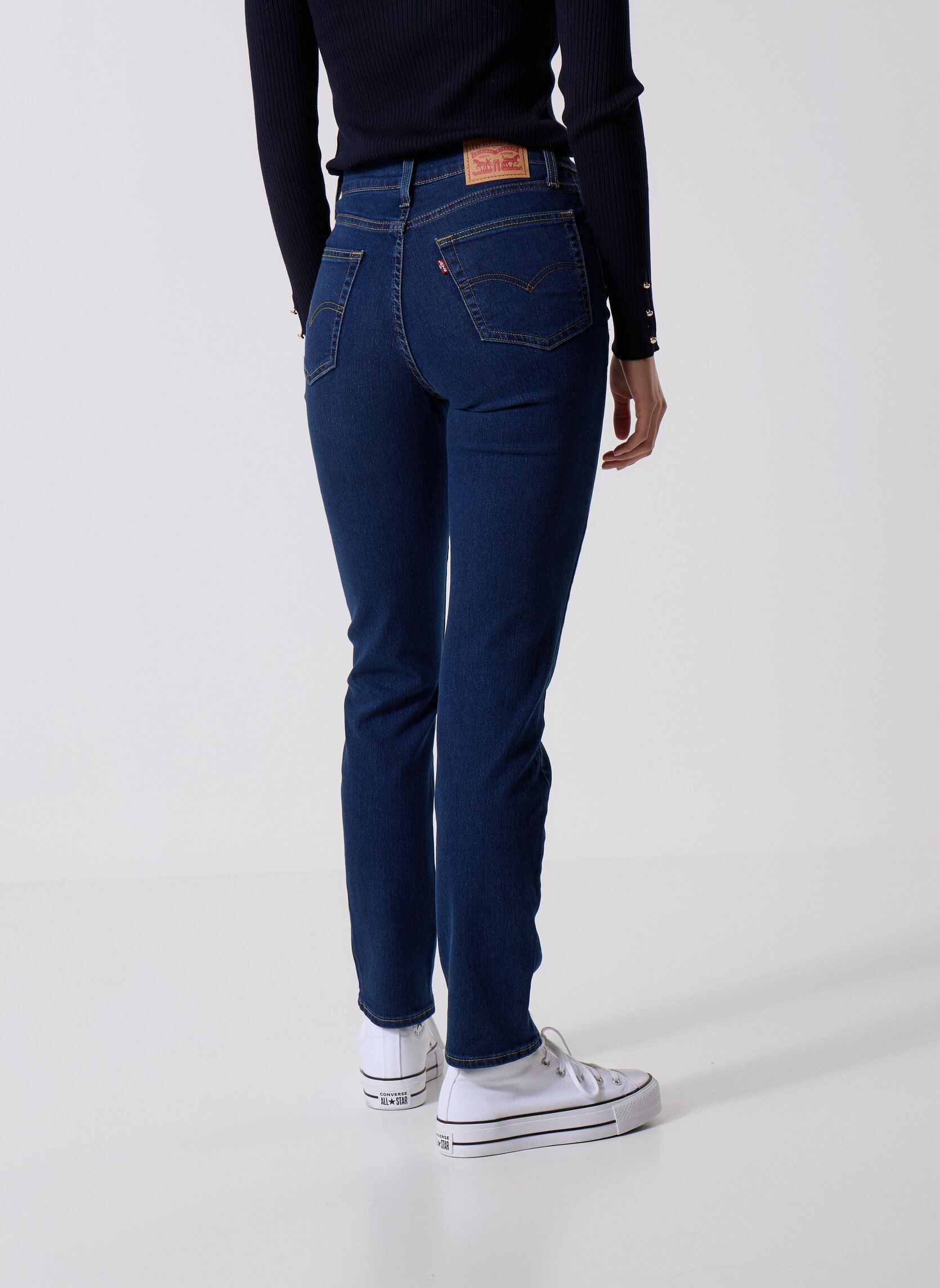 Jeans droit 724 High Rise Straight Dark Indigo - Wor femme bleu Levi's Jeans droit 724 High Rise Straight Dark Indigo - Wor femme bleu CHELSEA CARBON GLOW