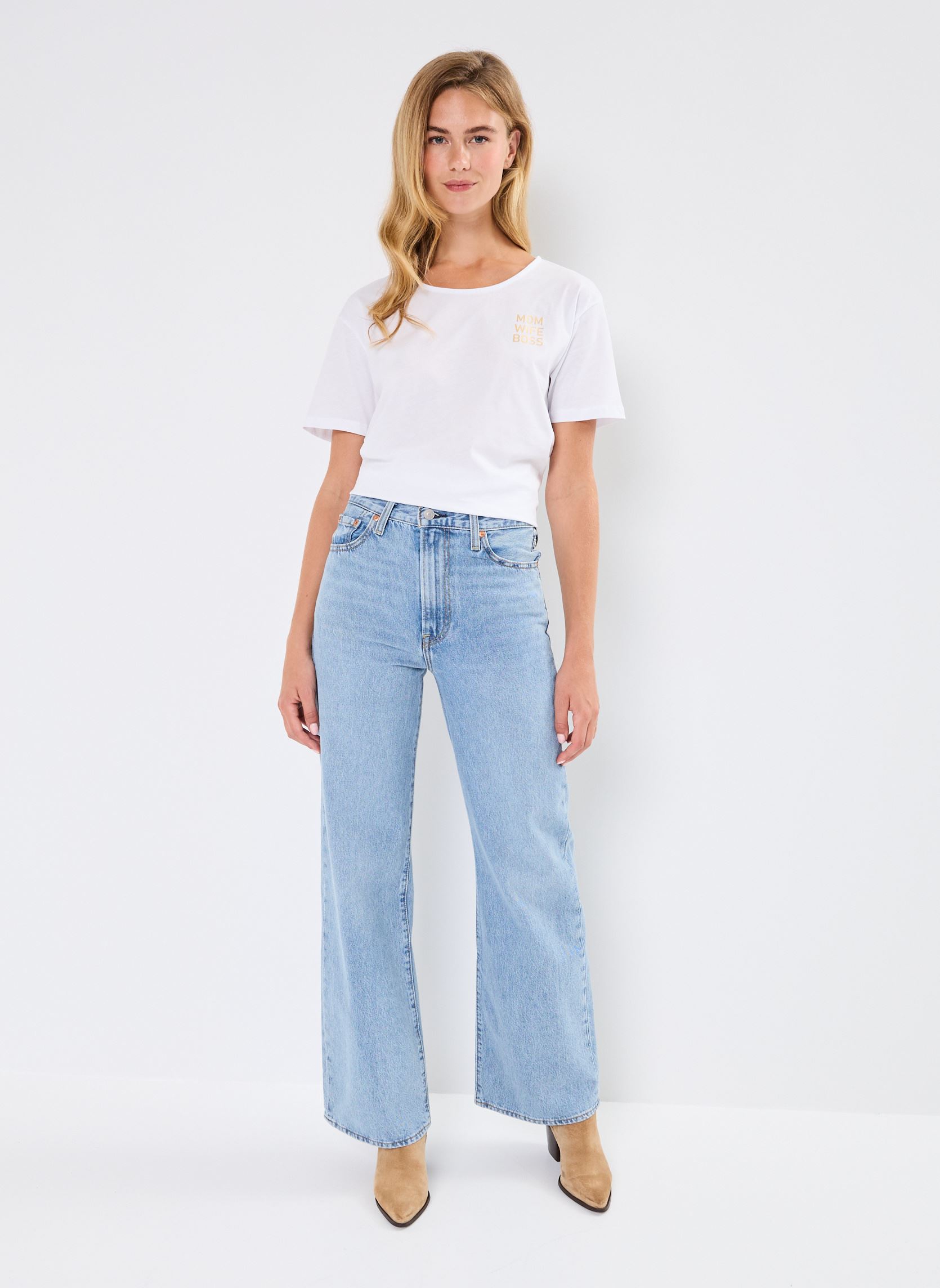 Wijde jeans / Flared Jeans Ribcage Wide Leg dames blauw Levi's Wijde jeans / Flared Jeans Ribcage Wide Leg dames blauw FAR AND WIDE
