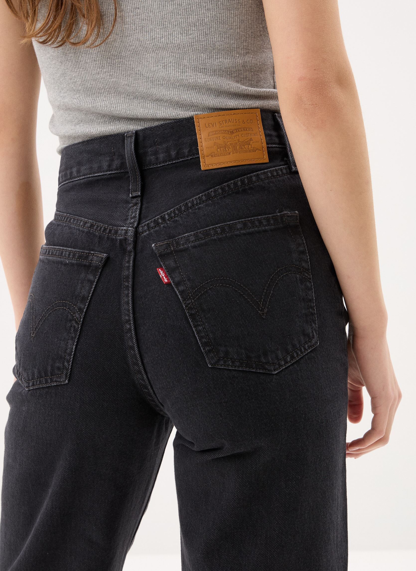 Wijde jeans / Flared Jeans Ribcage Wide Leg dames zwart Levi's Wijde jeans / Flared Jeans Ribcage Wide Leg dames zwart ROSIE POSIE