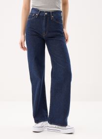 Wijde jeans / Flared Jeans Ribcage Wide Leg dames blauw