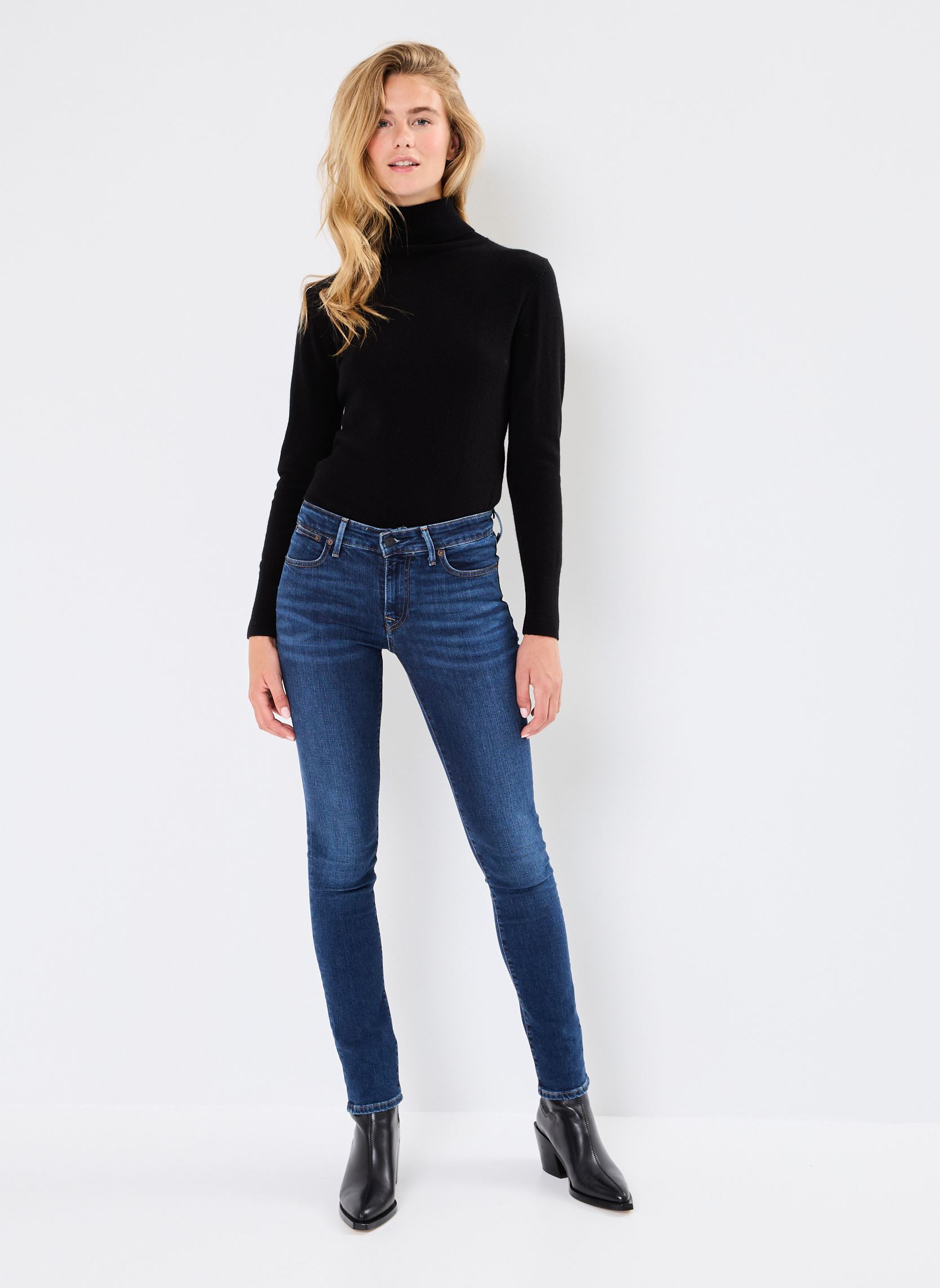 Jeans slim et skinny 712 Slim Welt Pocket femme bleu Levi's Jeans slim et skinny 712 Slim Welt Pocket femme bleu Blue Wave Dark