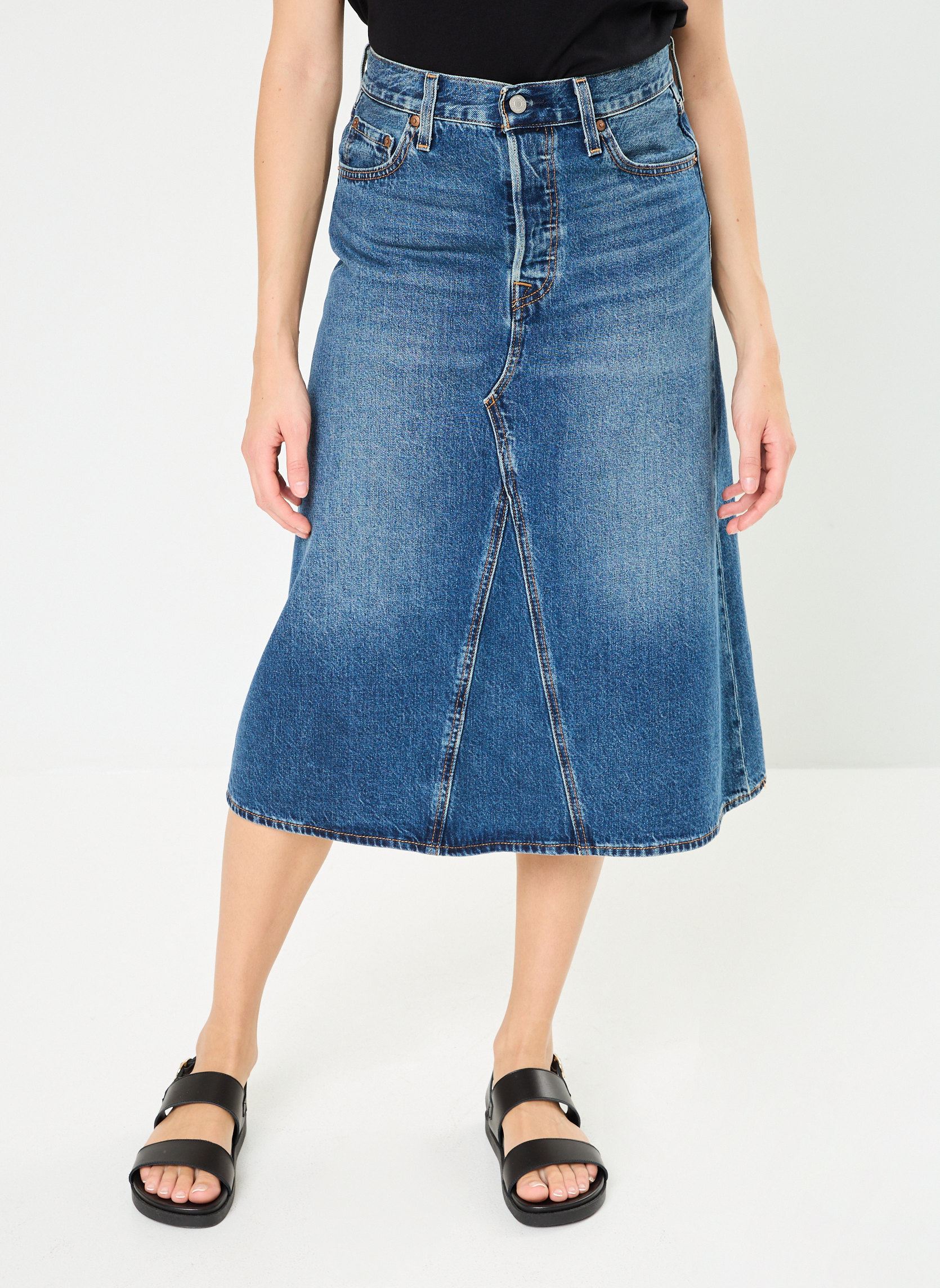 Jupes Levis HR A LINE DECON SKIRT US - vue 2