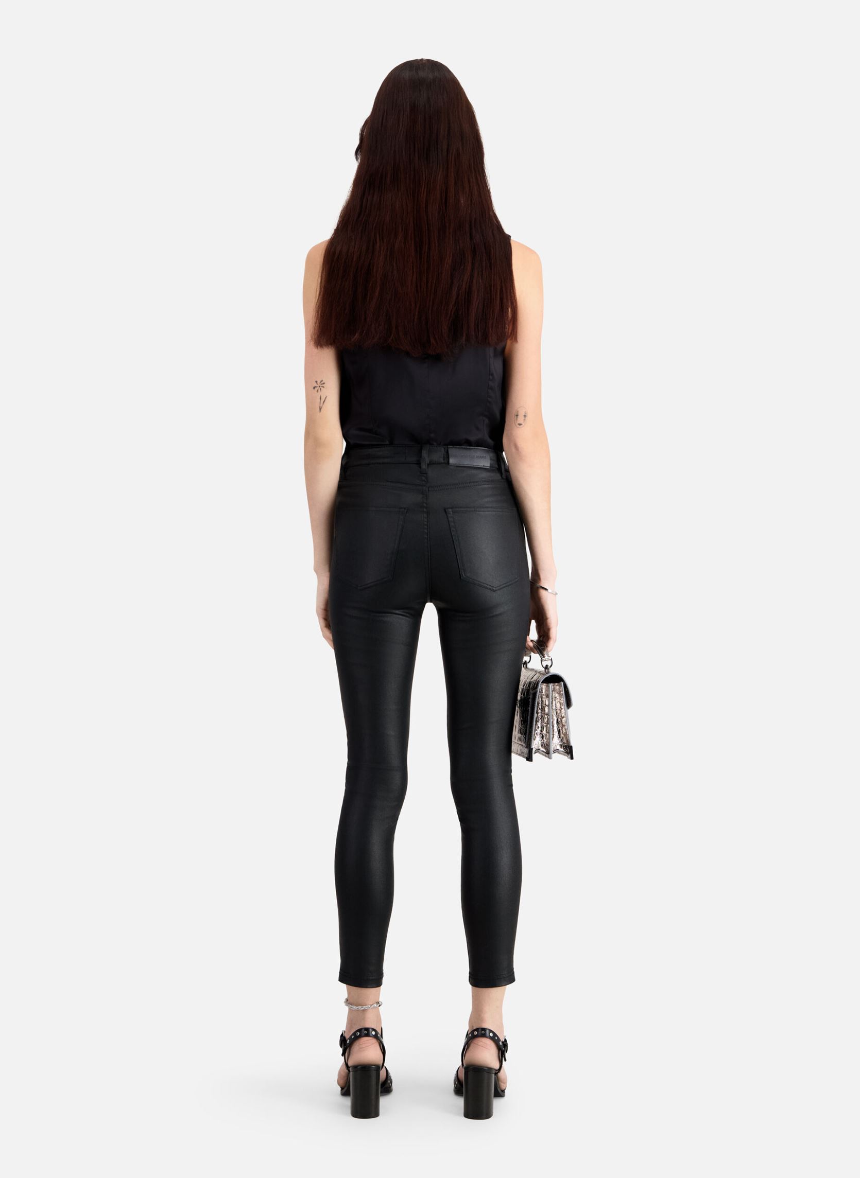 Jeans slim et skinny FJEA17068K femme noir The Kooples Jeans slim et skinny FJEA17068K femme noir BLA01
