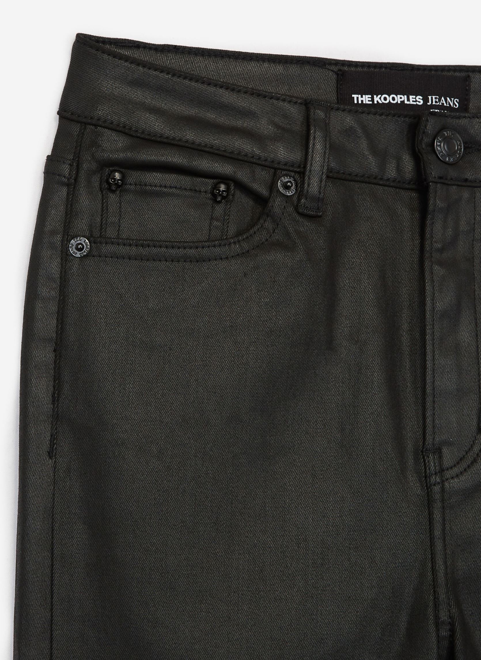 Jeans slim et skinny FJEA17068K femme noir The Kooples Jeans slim et skinny FJEA17068K femme noir BLA01