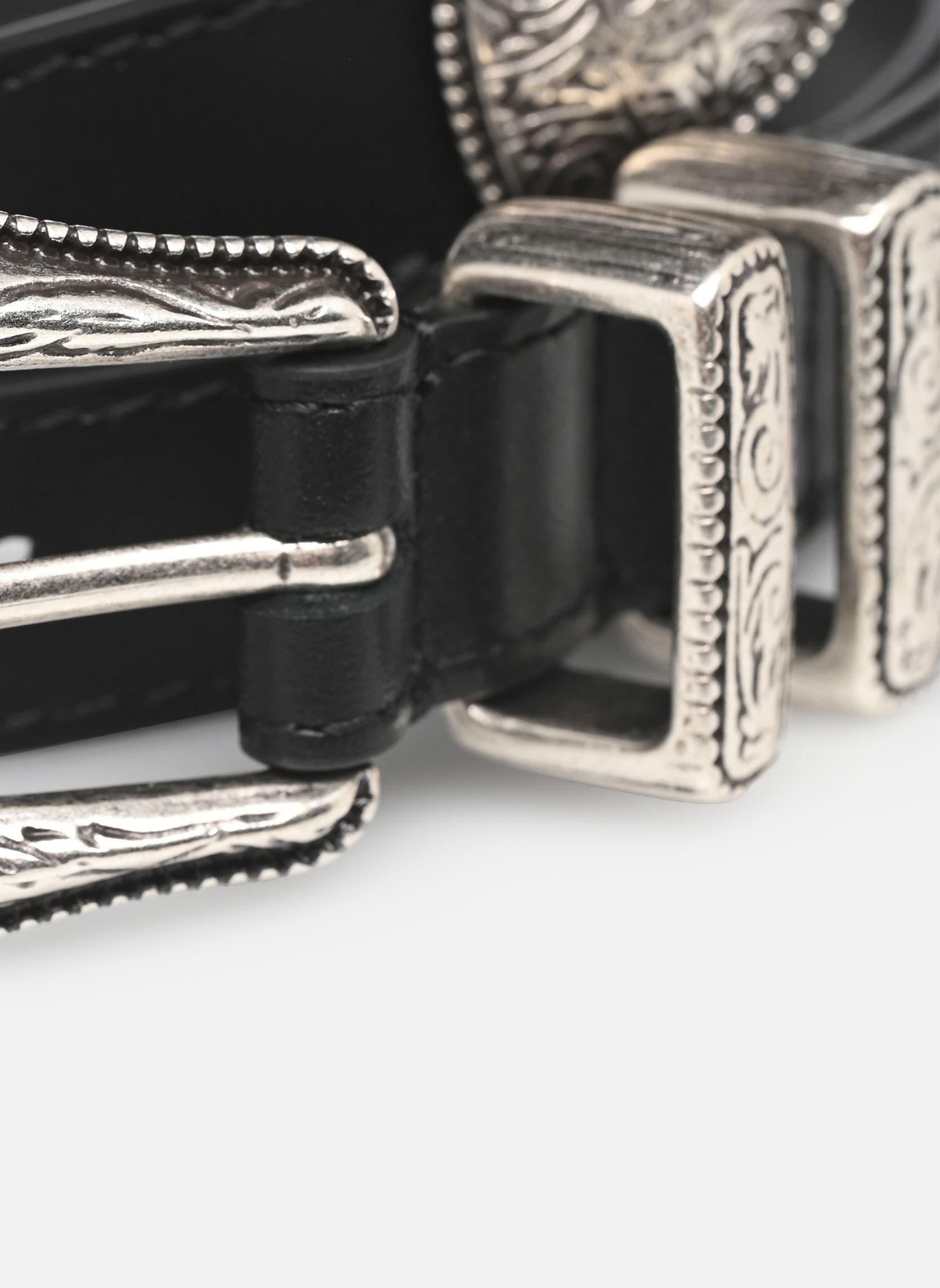 Ceintures AMCE25000K homme noir The Kooples Ceintures AMCE25000K homme noir BLA01