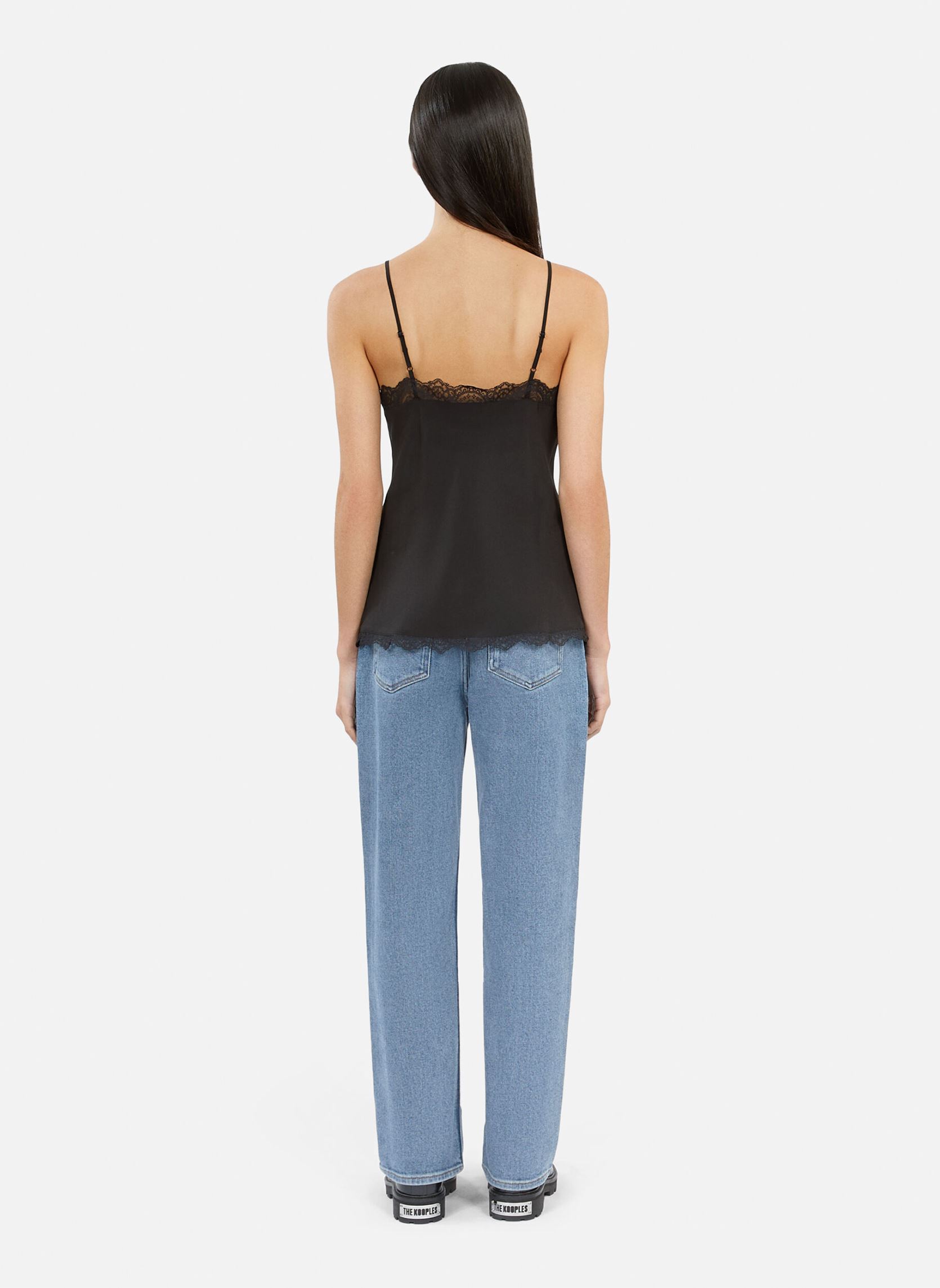 Top FTOP28061K donna nero The Kooples Top FTOP28061K donna nero BLA01