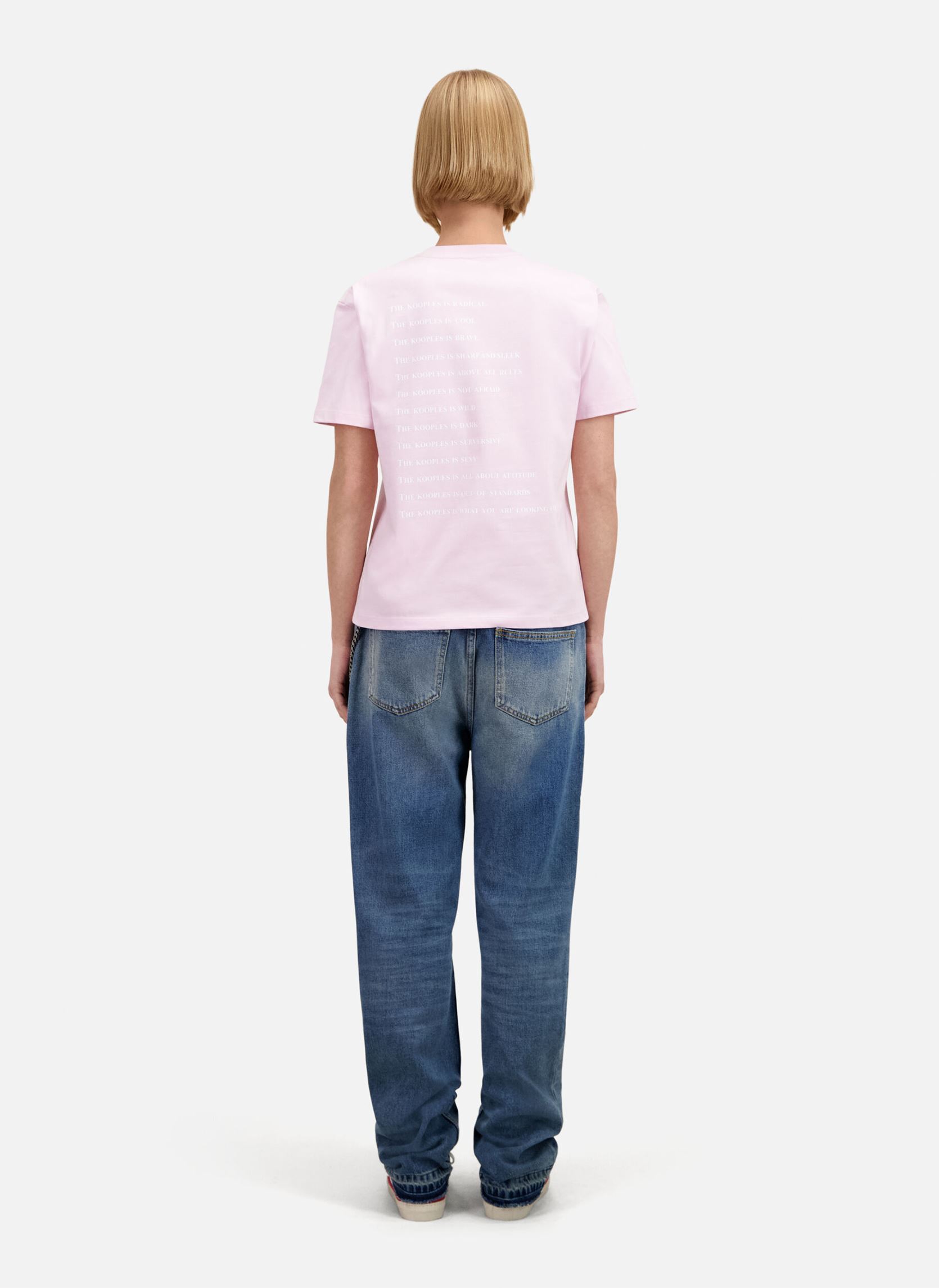 Tee-shirts FTSC27006K femme rose The Kooples Tee-shirts FTSC27006K femme rose PIN26