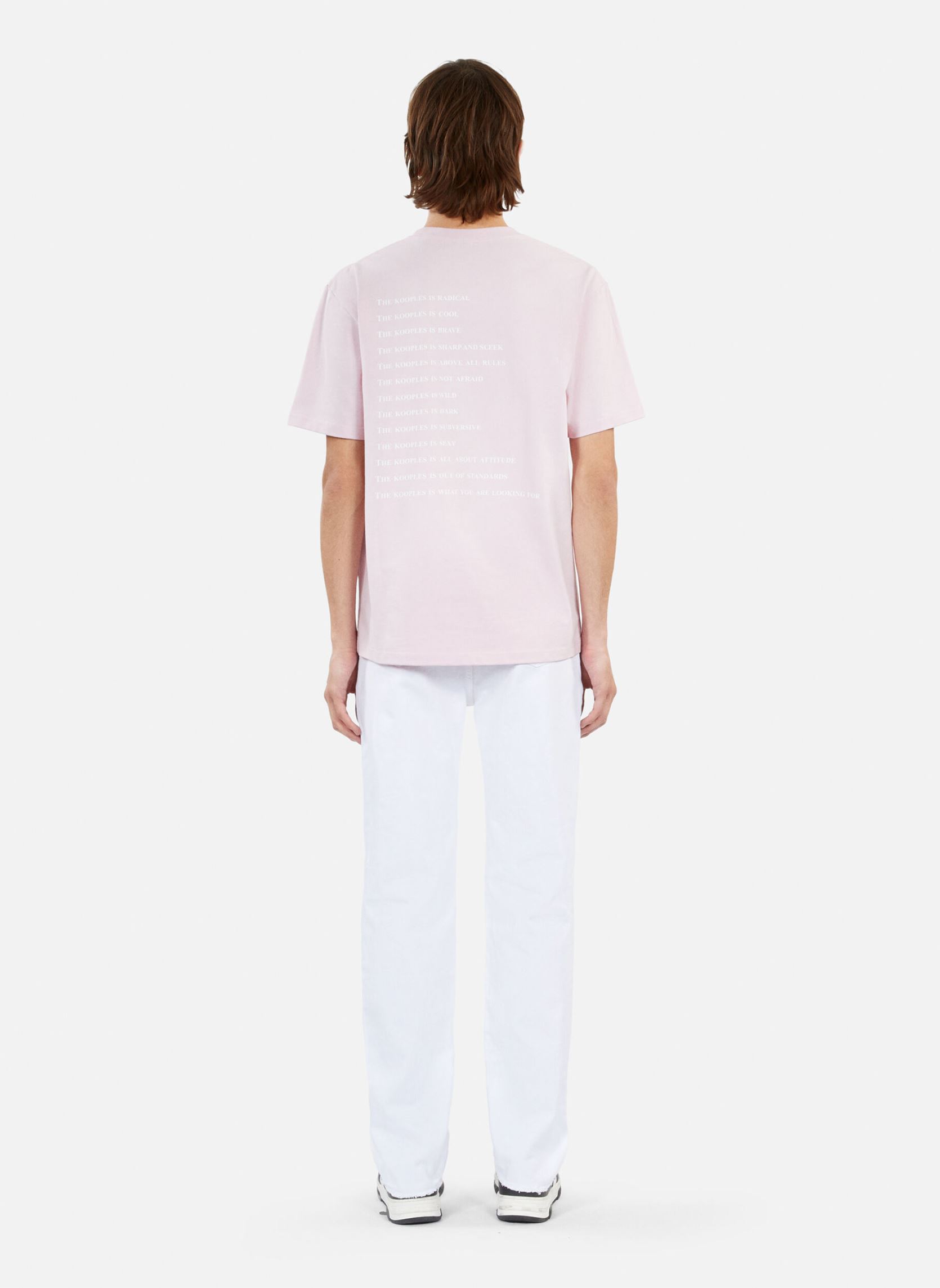 Tee-shirts manches courtes HTSC27006K homme rose The Kooples Tee-shirts manches courtes HTSC27006K homme rose PIN26