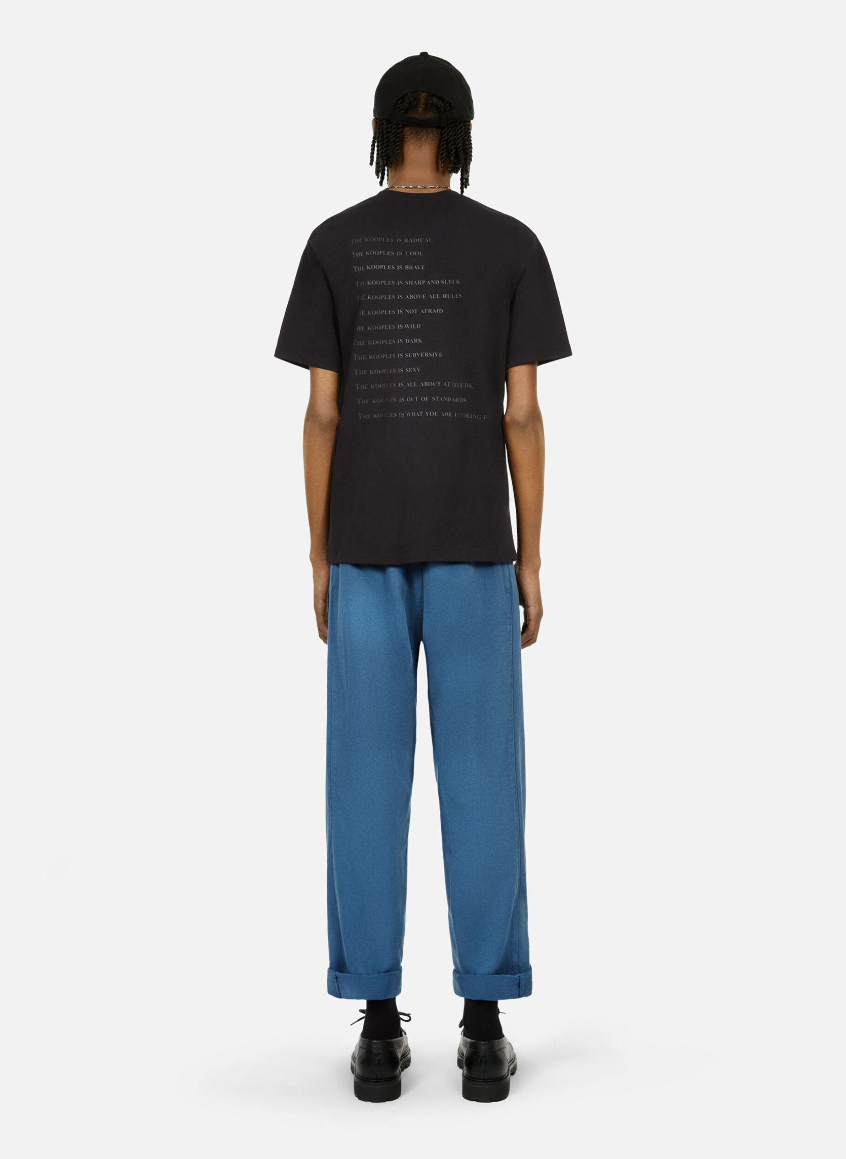 Tee-shirts manches courtes HTSC27010K homme noir The Kooples Tee-shirts manches courtes HTSC27010K homme noir BLA01
