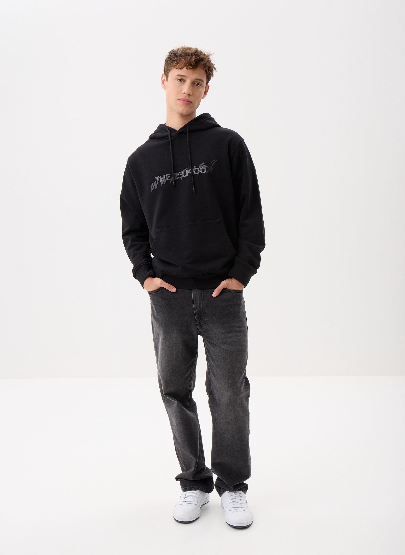 Sweats à capuche HSWE27010K noir The Kooples Sweats à capuche HSWE27010K noir BLA01