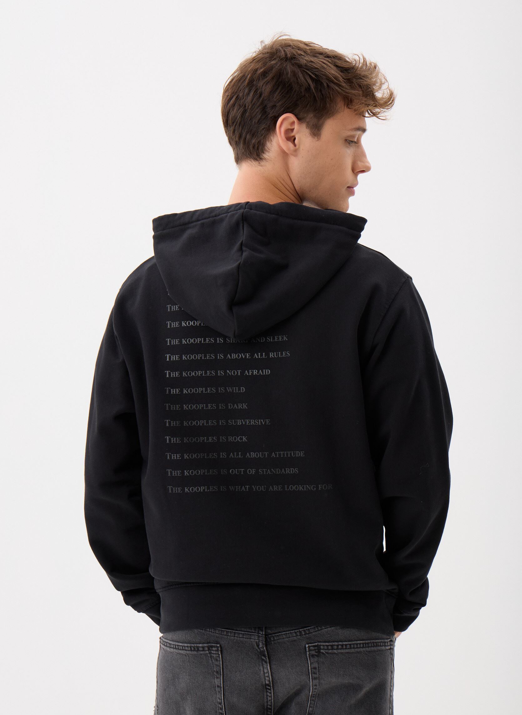 Sweats à capuche HSWE27010K noir The Kooples Sweats à capuche HSWE27010K noir BLA01