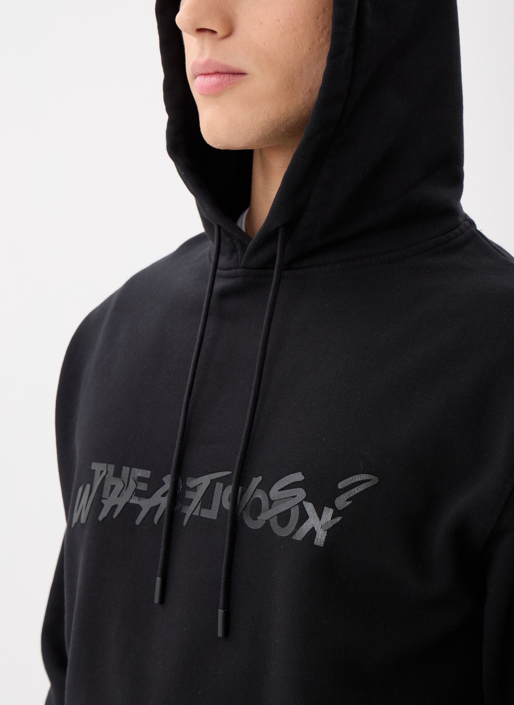 Sweats à capuche HSWE27010K noir The Kooples Sweats à capuche HSWE27010K noir BLA01