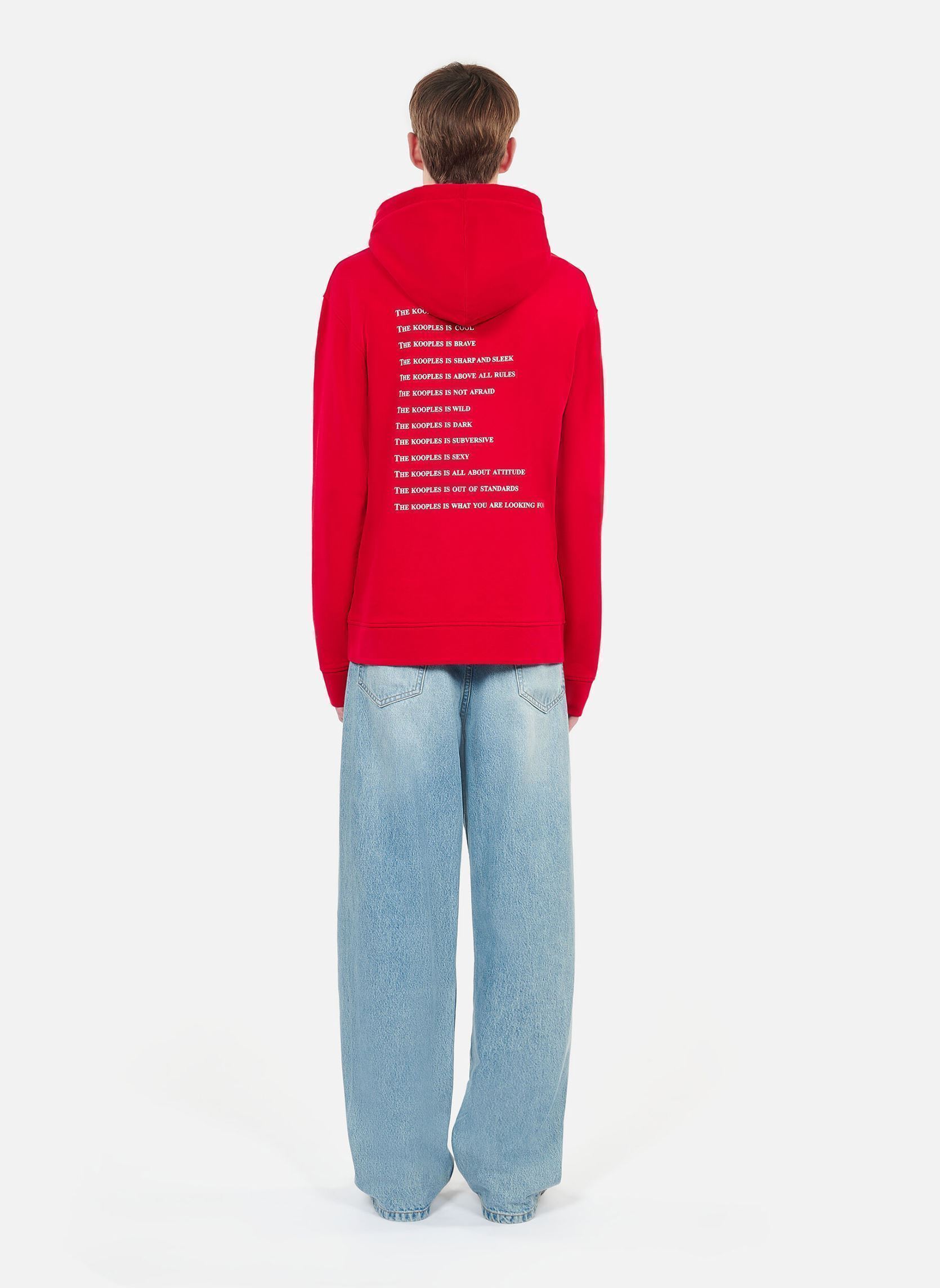 Sweater HSWE29015K heren rood The Kooples Sweater HSWE29015K heren rood RED09