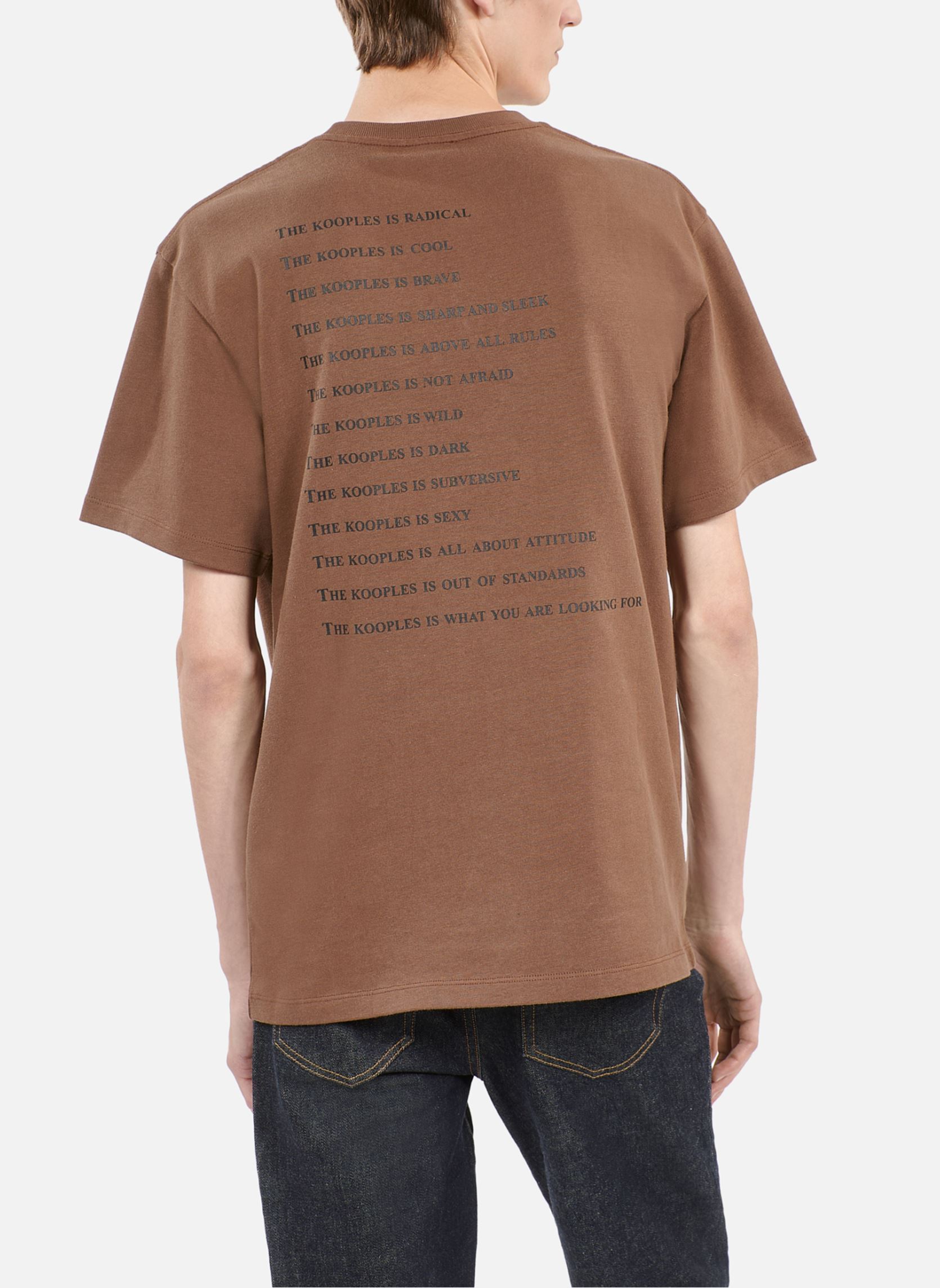 Kurzarm-T-Shirts HTSC29015K damen braun The Kooples Kurzarm-T-Shirts HTSC29015K damen braun BRW01
