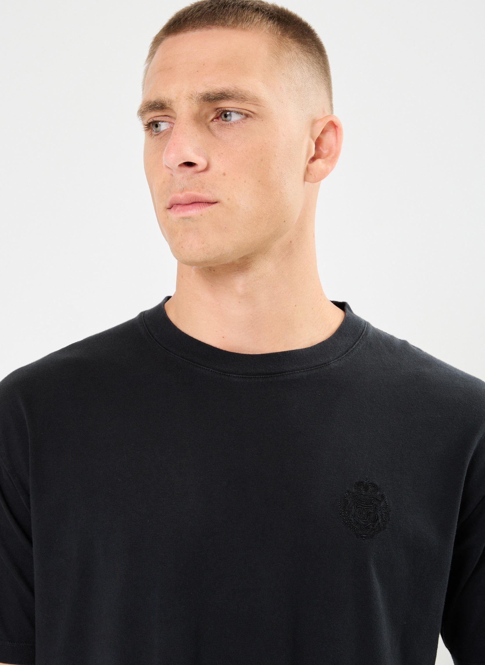T-shirt a maniche corte HTSC29020K uomo nero The Kooples T-shirt a maniche corte HTSC29020K uomo nero BLA55