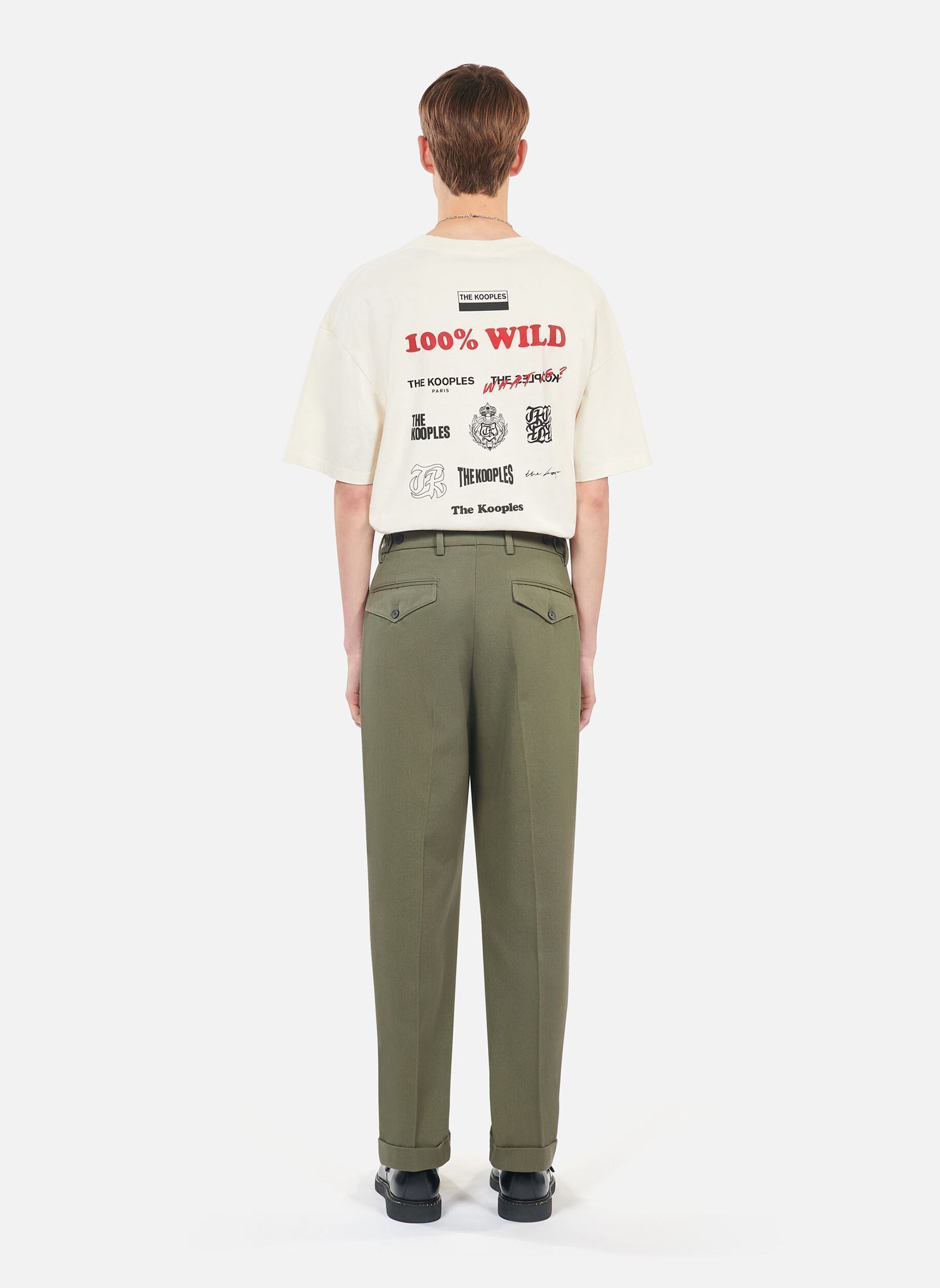 Pantaloni dritti HPAN29031K uomo verde The Kooples Pantaloni dritti HPAN29031K uomo verde GRN43