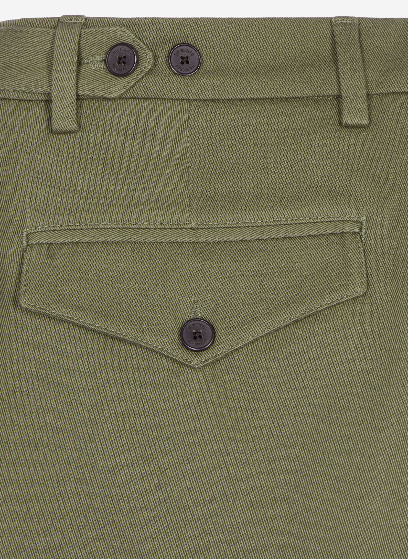 Pantaloni dritti HPAN29031K uomo verde The Kooples Pantaloni dritti HPAN29031K uomo verde GRN43