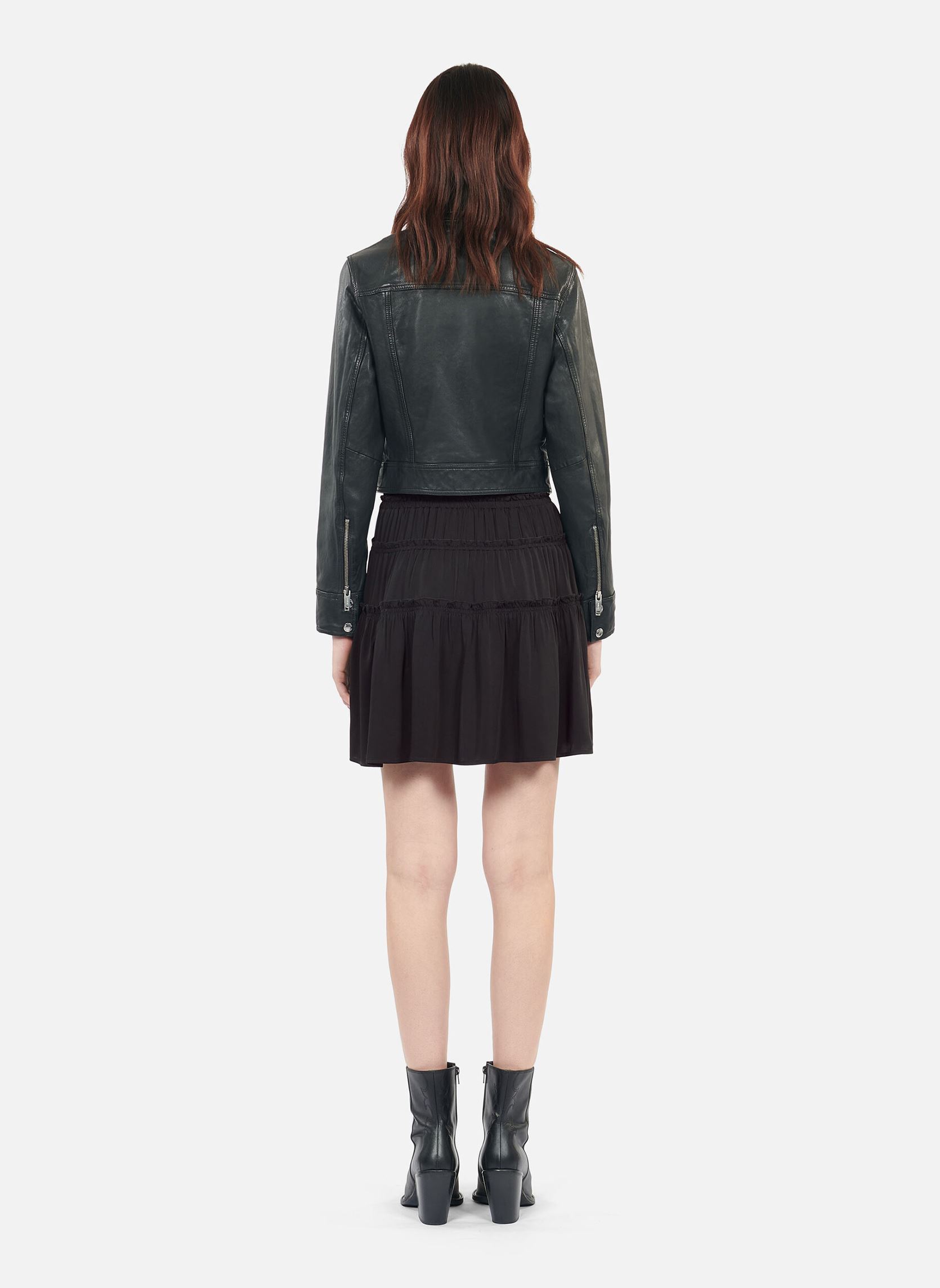 Korte rokken FJUP29005K dames zwart The Kooples Korte rokken FJUP29005K dames zwart BLA01