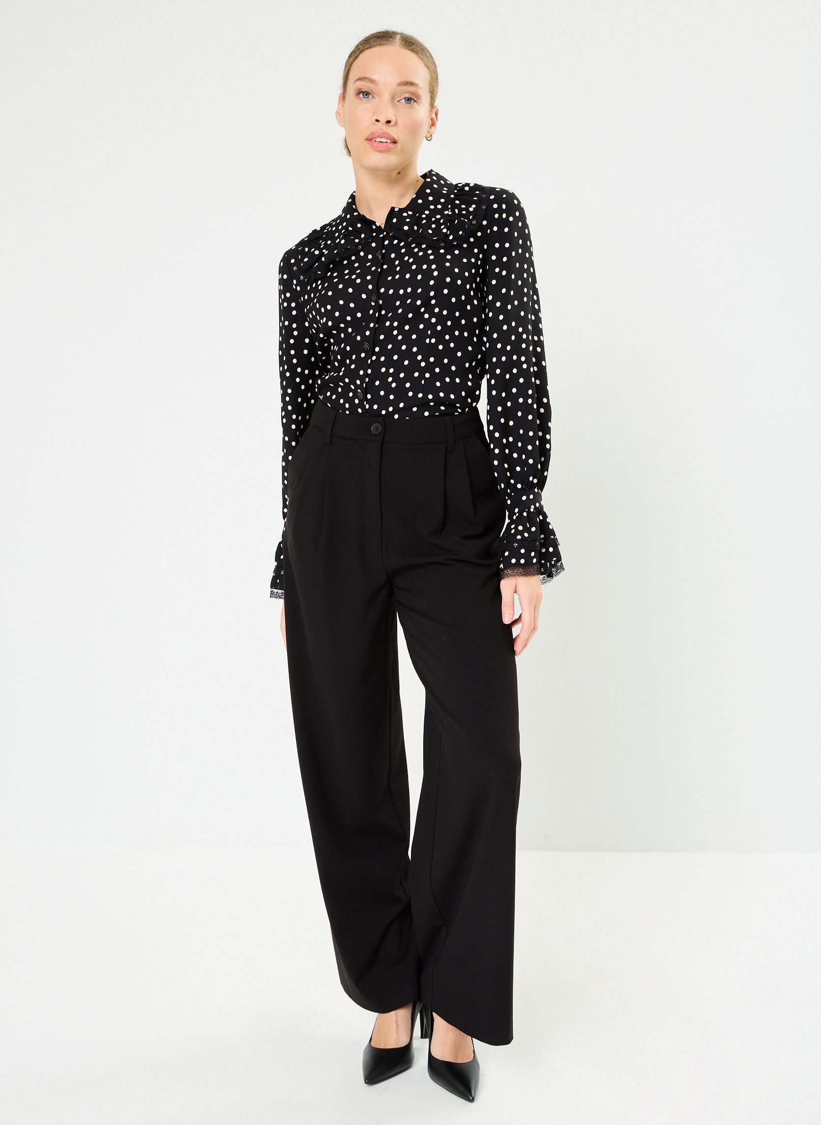 Chemises manches longues FCCL29005K femme noir The Kooples Chemises manches longues FCCL29005K femme noir BLA09