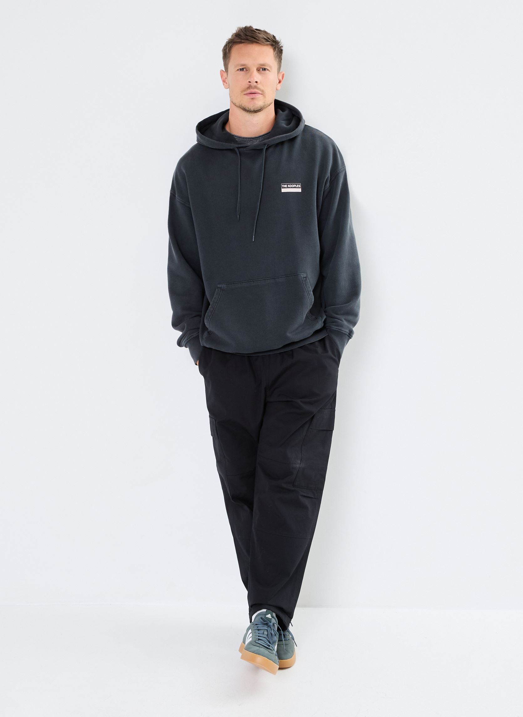 Sweats à capuche HSWE29004K homme noir The Kooples Sweats à capuche HSWE29004K homme noir BLA55