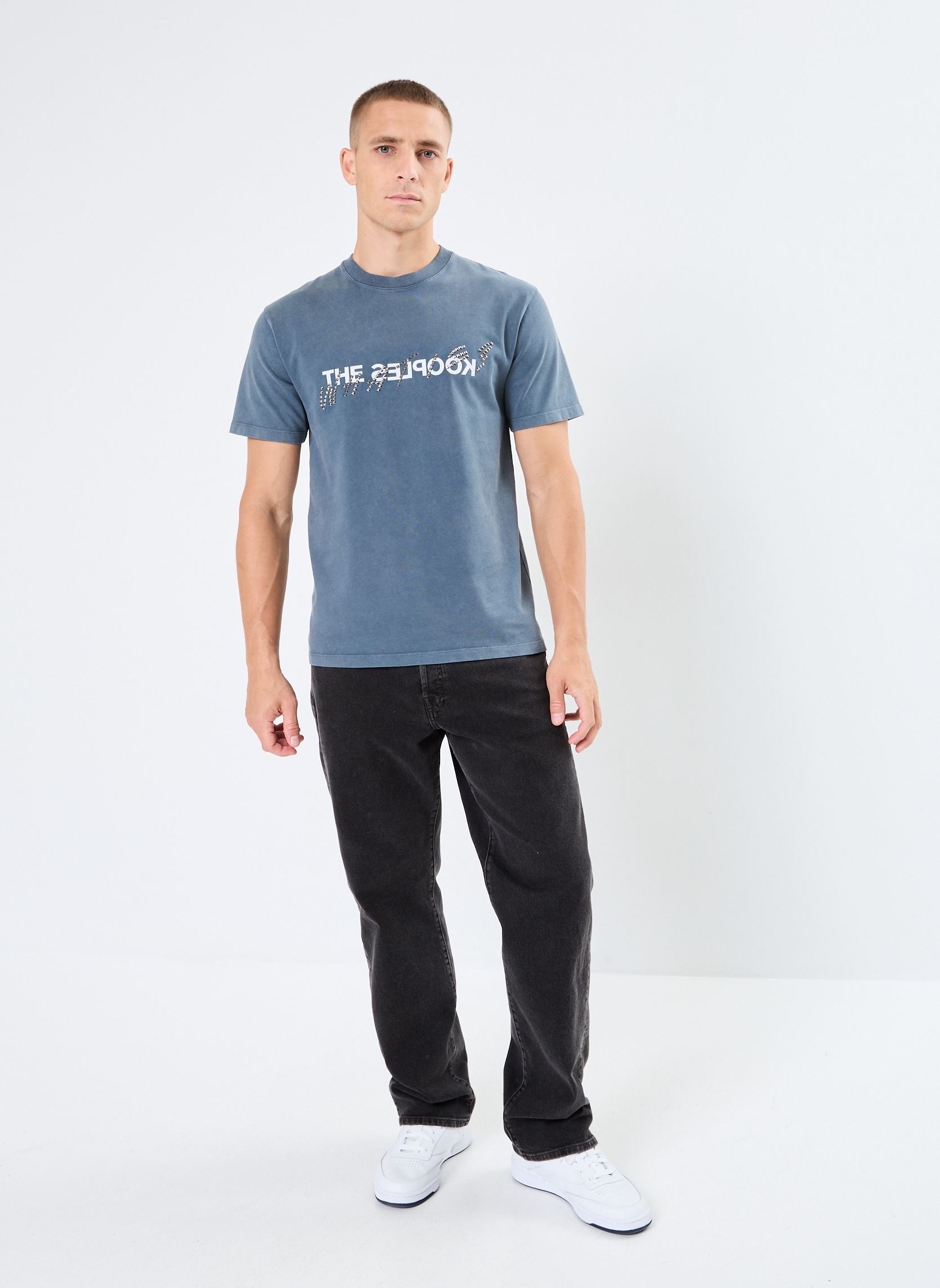 Tee-shirts manches courtes HTSC29014K homme bleu The Kooples Tee-shirts manches courtes HTSC29014K homme bleu BLU02