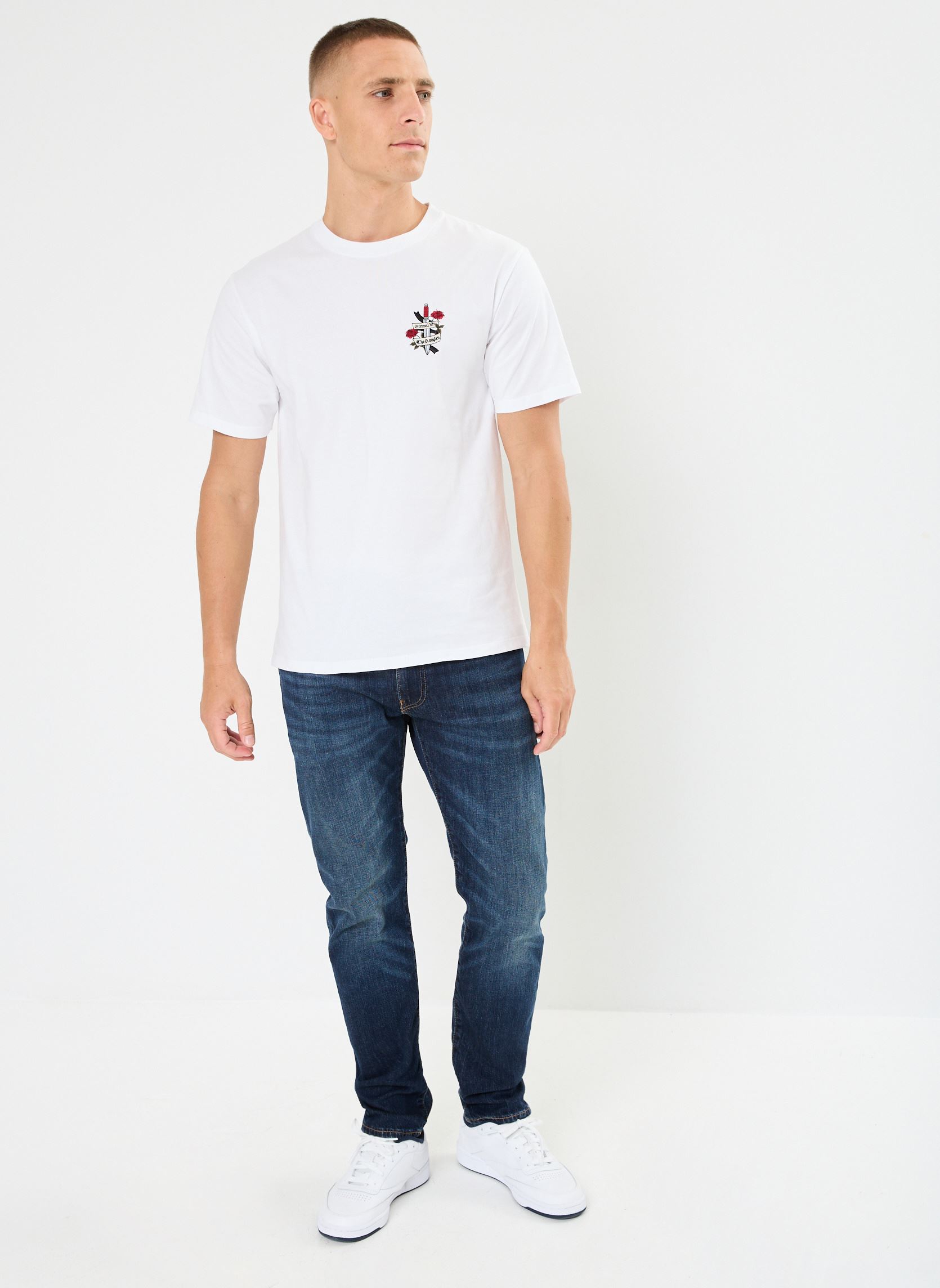 Tee-shirts manches courtes HTSC29036K homme blanc The Kooples Tee-shirts manches courtes HTSC29036K homme blanc WHI01