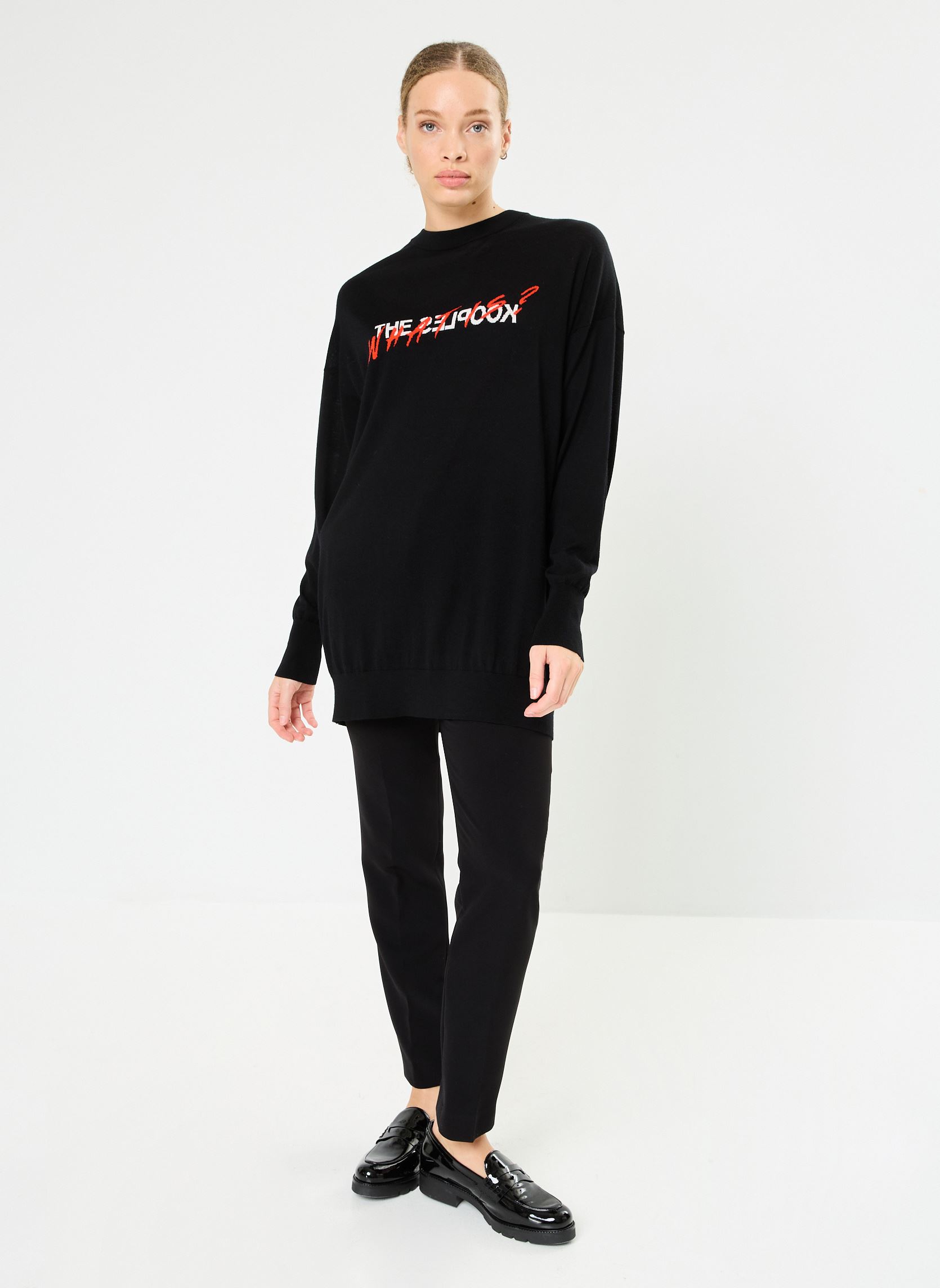 Pulls FPUL29005K femme noir The Kooples Pulls FPUL29005K femme noir BLA80